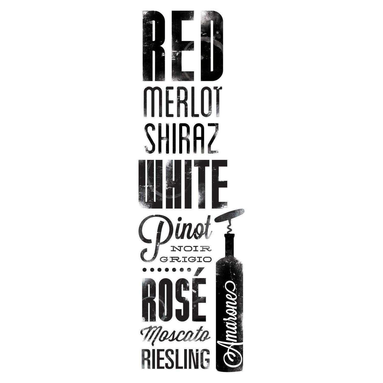 RoomMates Wine Lovers Peel &#x26; Stick Wall Decals
