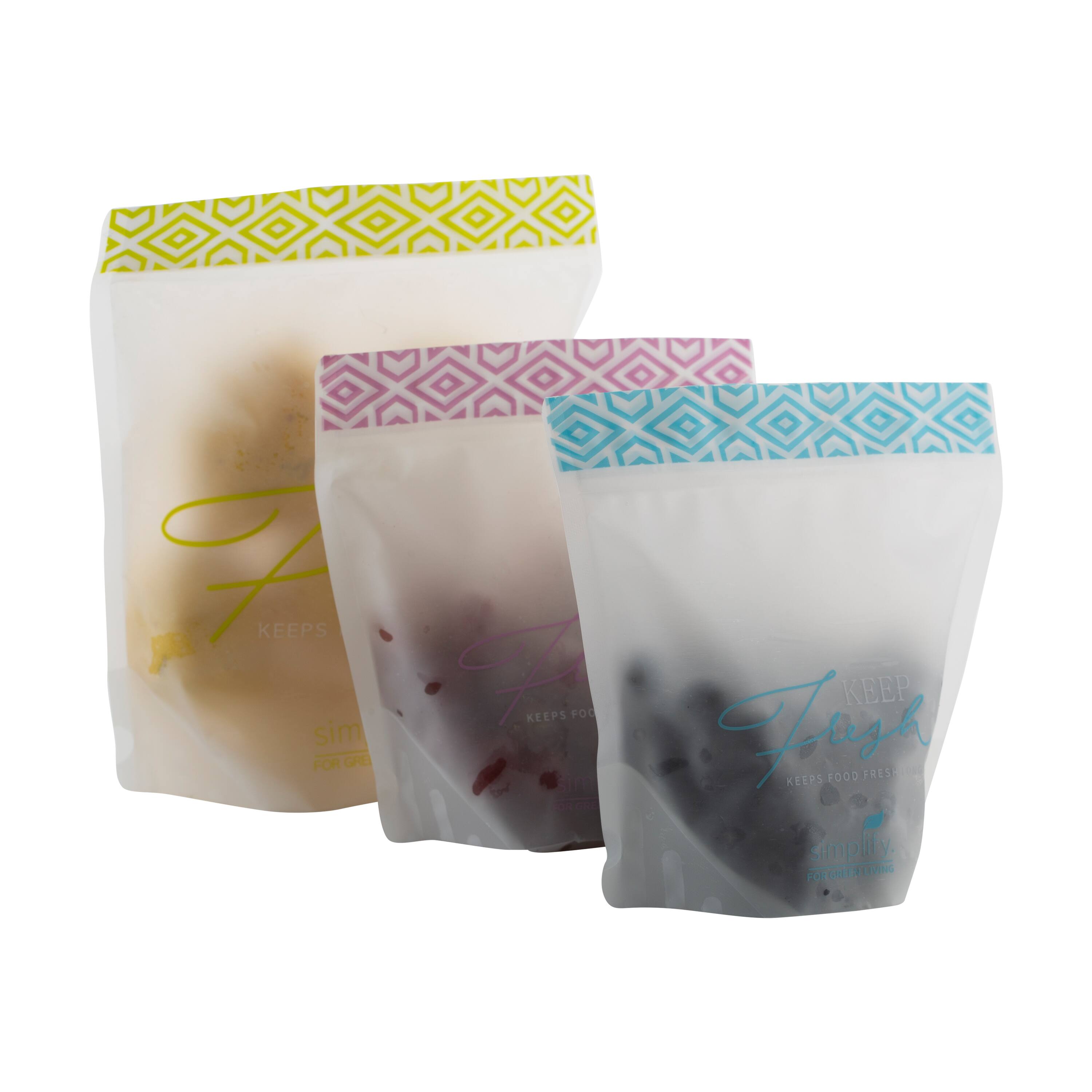 Simplify Reusable Snack Bags for Kids, 3ct.