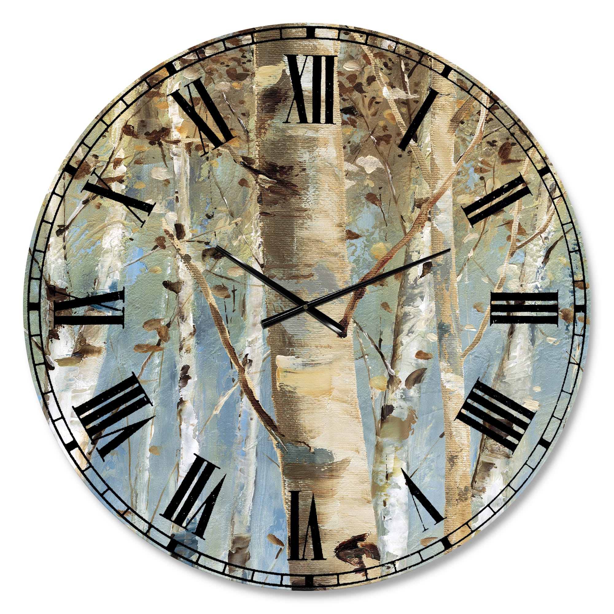 art for the home 24 in. x 24 in. Timepiece Tree Clock Wooden Wall Art  113211 - The Home Depot