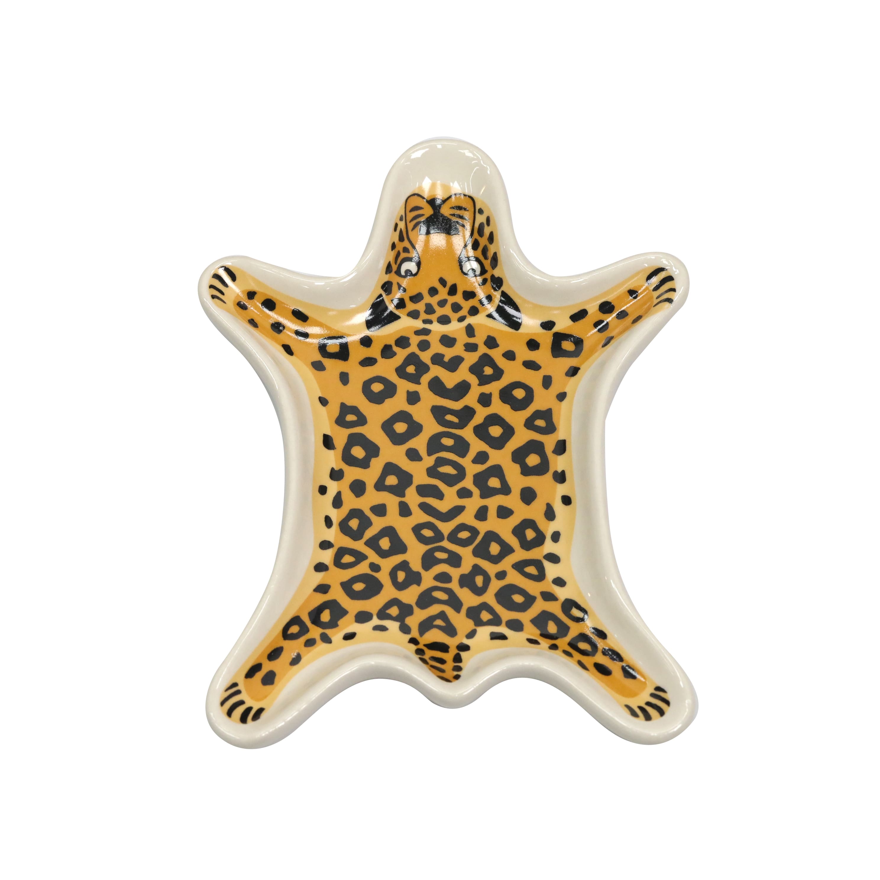 6.5&#x22; Leopard Ceramic Trinket Dish by Ashland&#xAE;