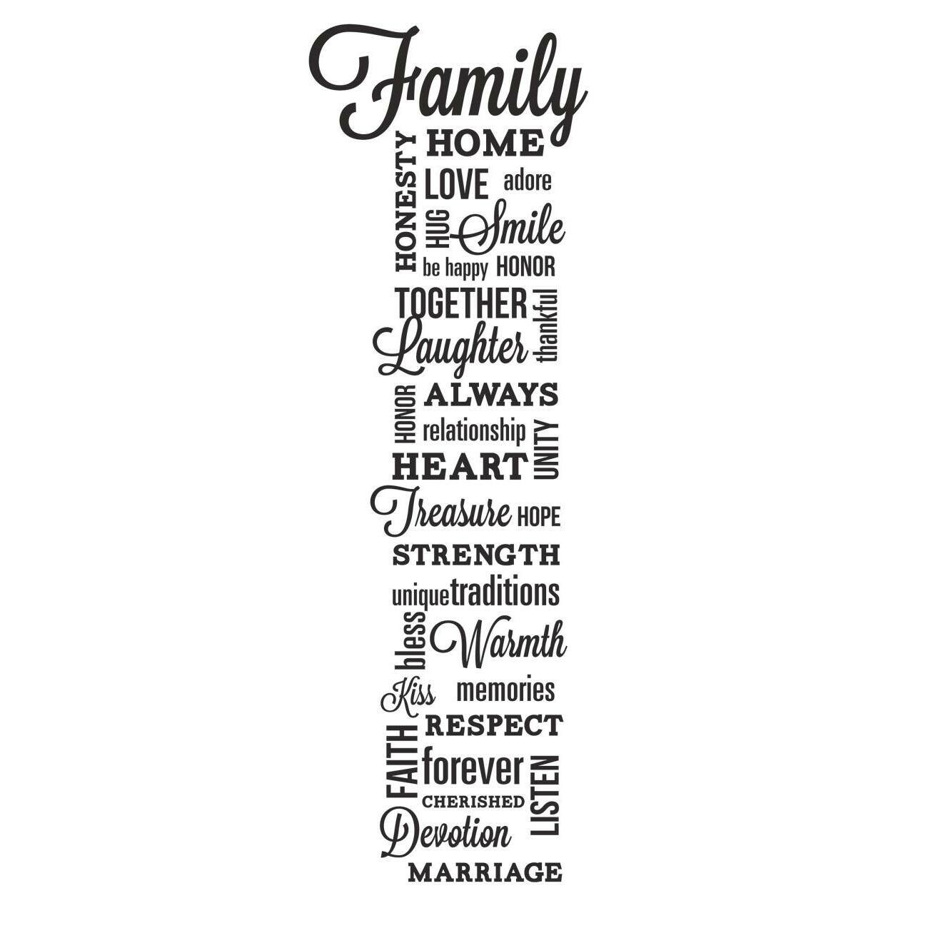 RoomMates Family Quote Peel & Stick Wall Decals