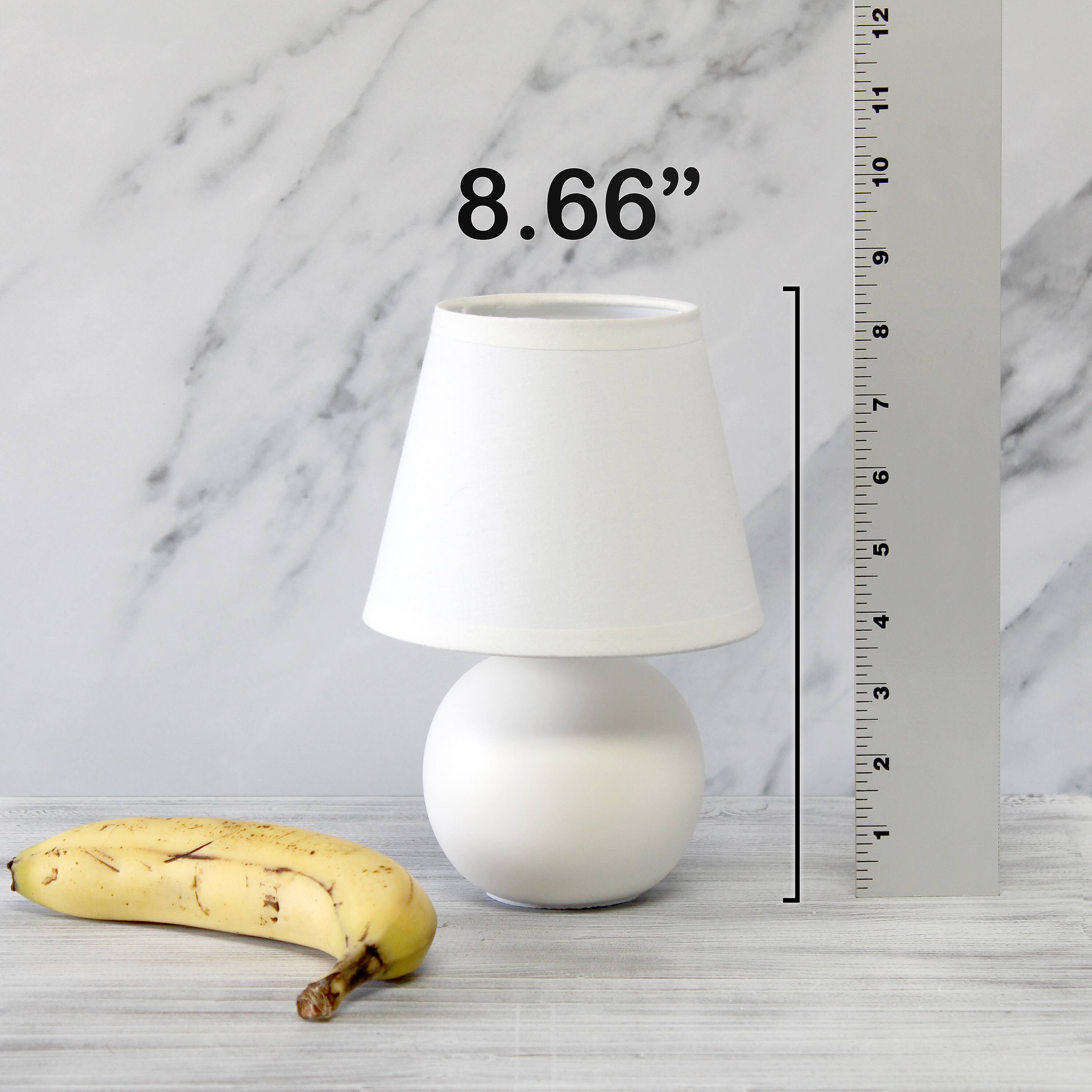 Creekwood Home Nauru 8.5&#x22; Ceramic Orb Base Table Lamp
