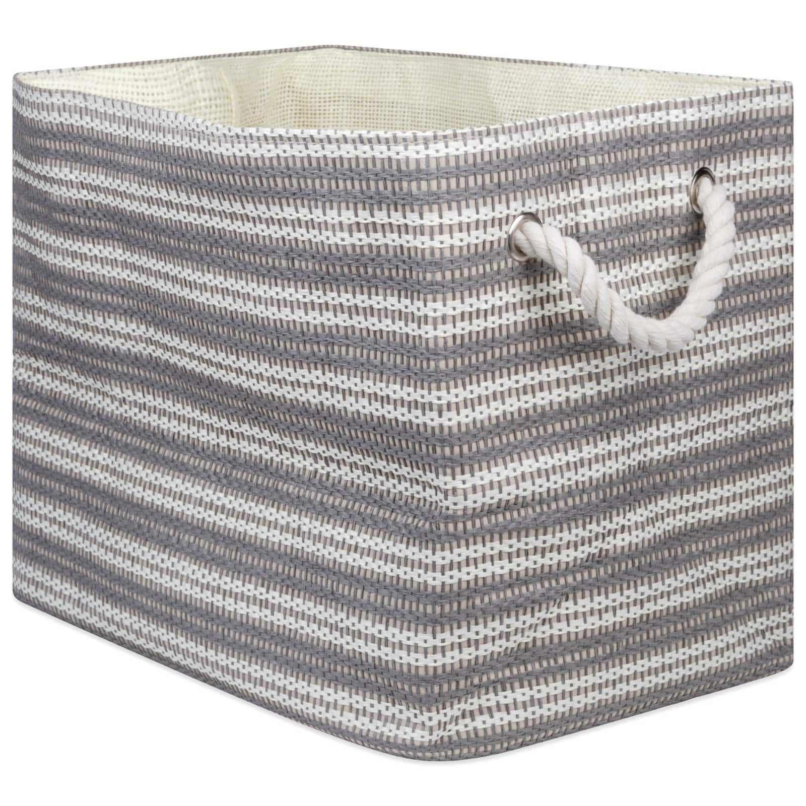 Rectangular Storage Basket Stripes