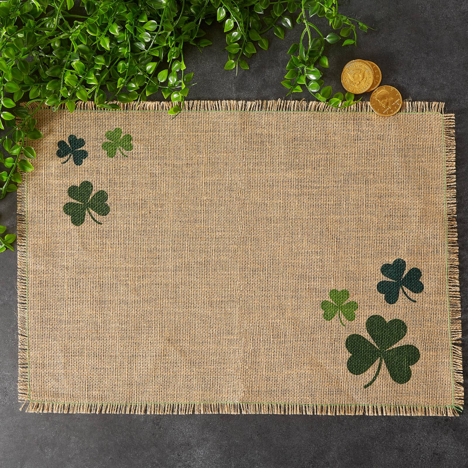 DII® Shamrock Jute Placemats , 6ct.