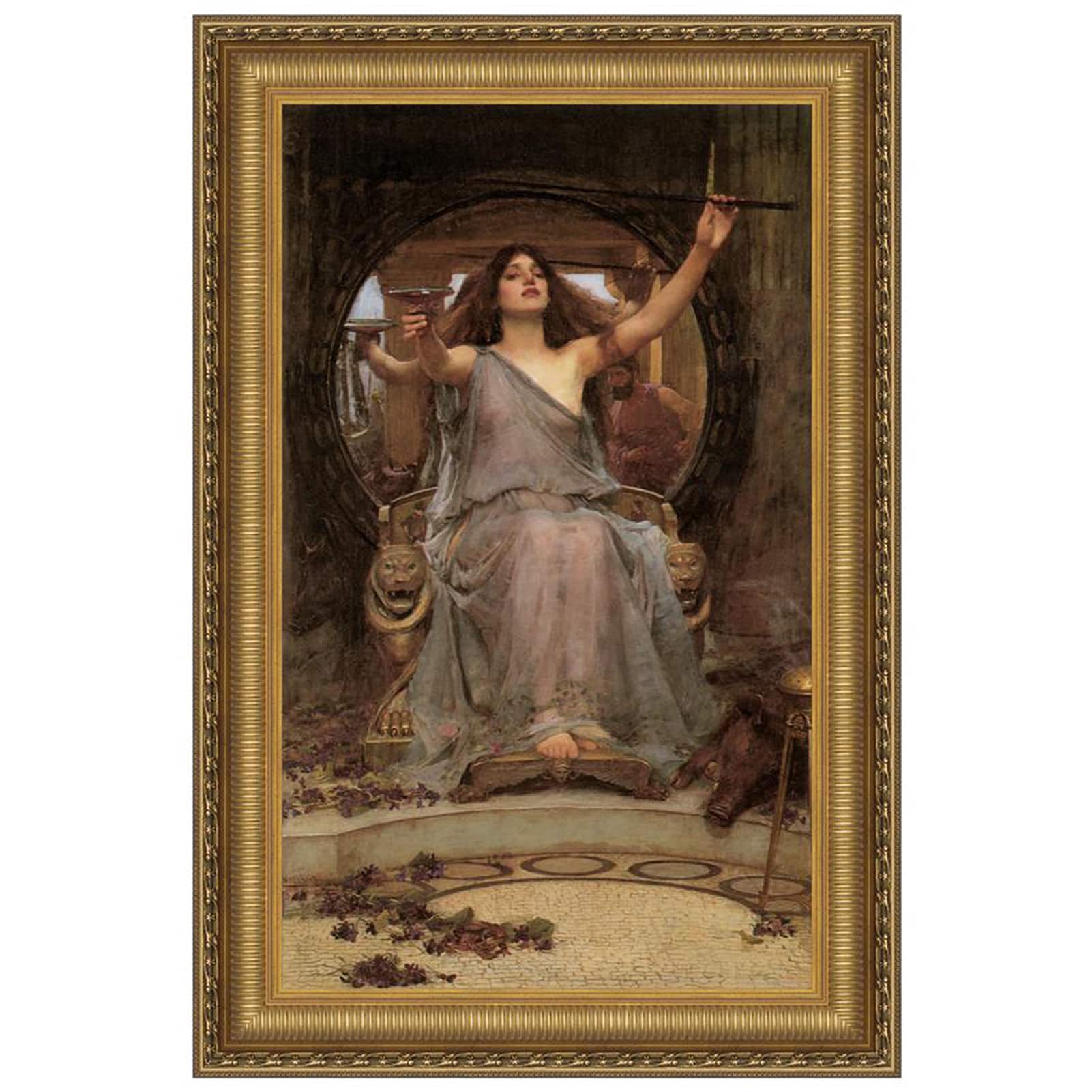 Design Toscano Circe Offering the Cup to Ulysses Framed Painting