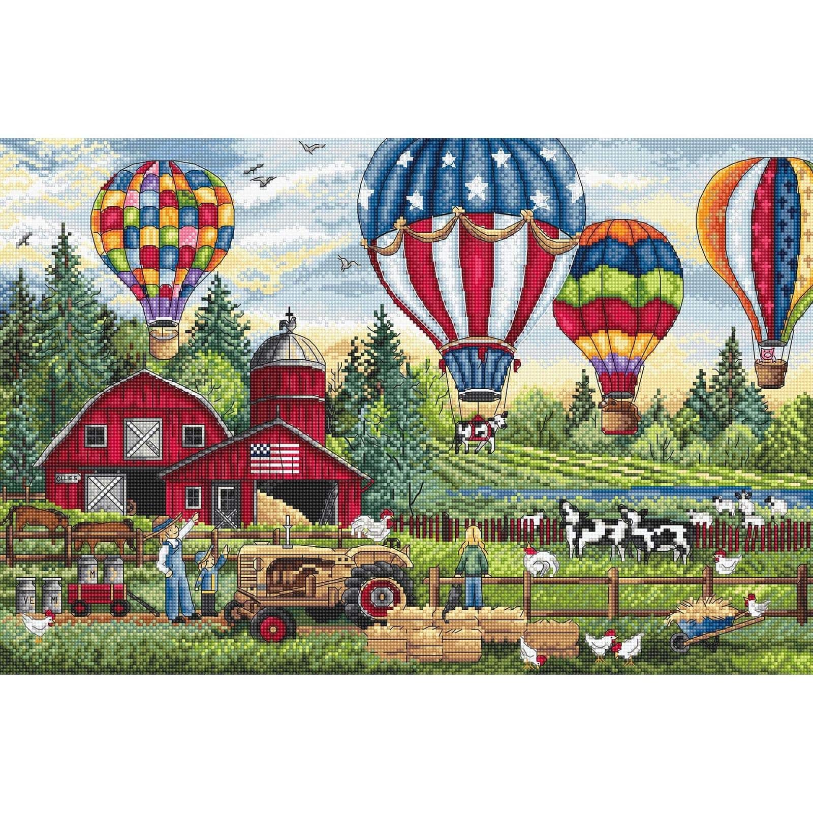Letistitch Up Up and Away Counted Cross Stitch Kit