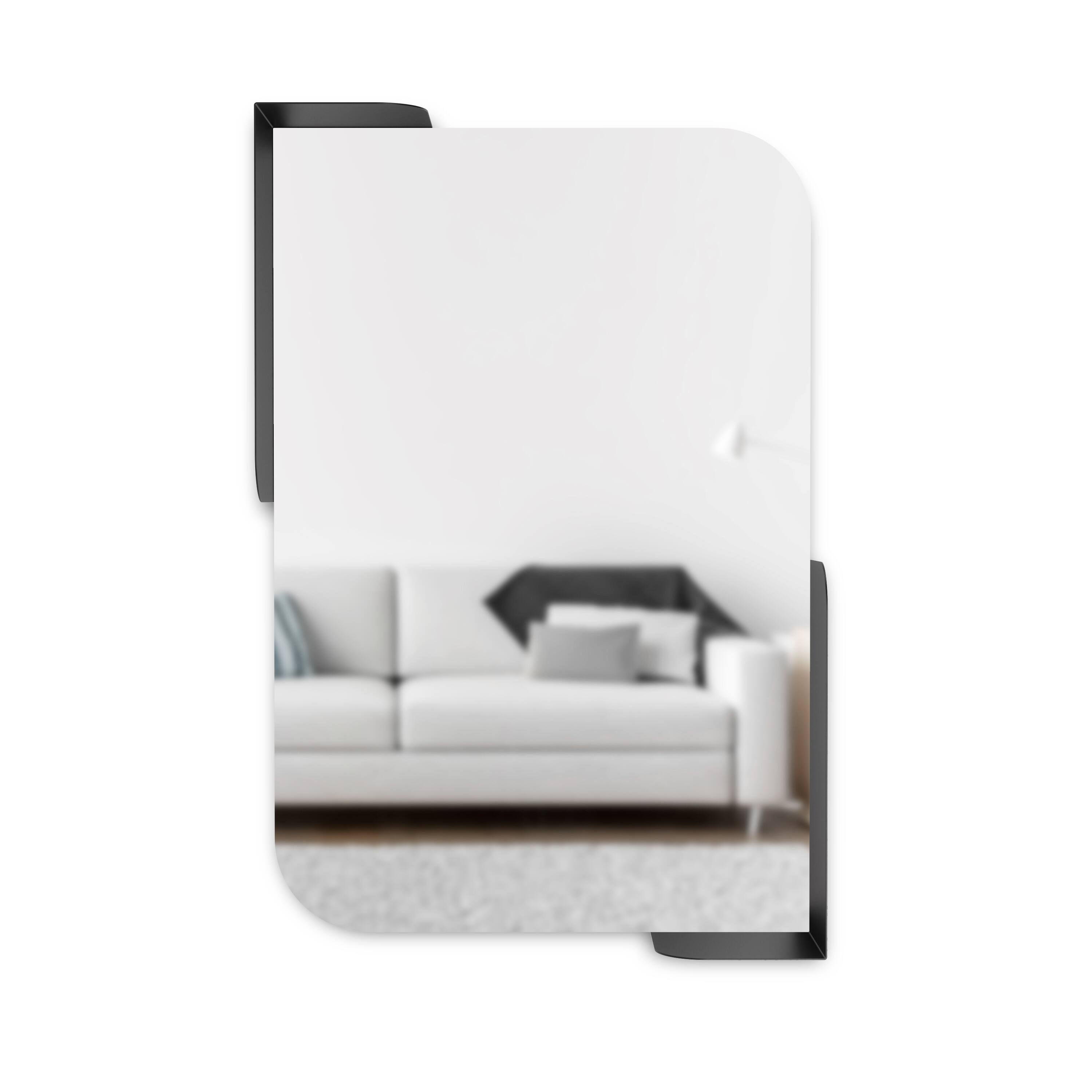 Umbra 30&#x22; Black Alcove Rectangular Mirror