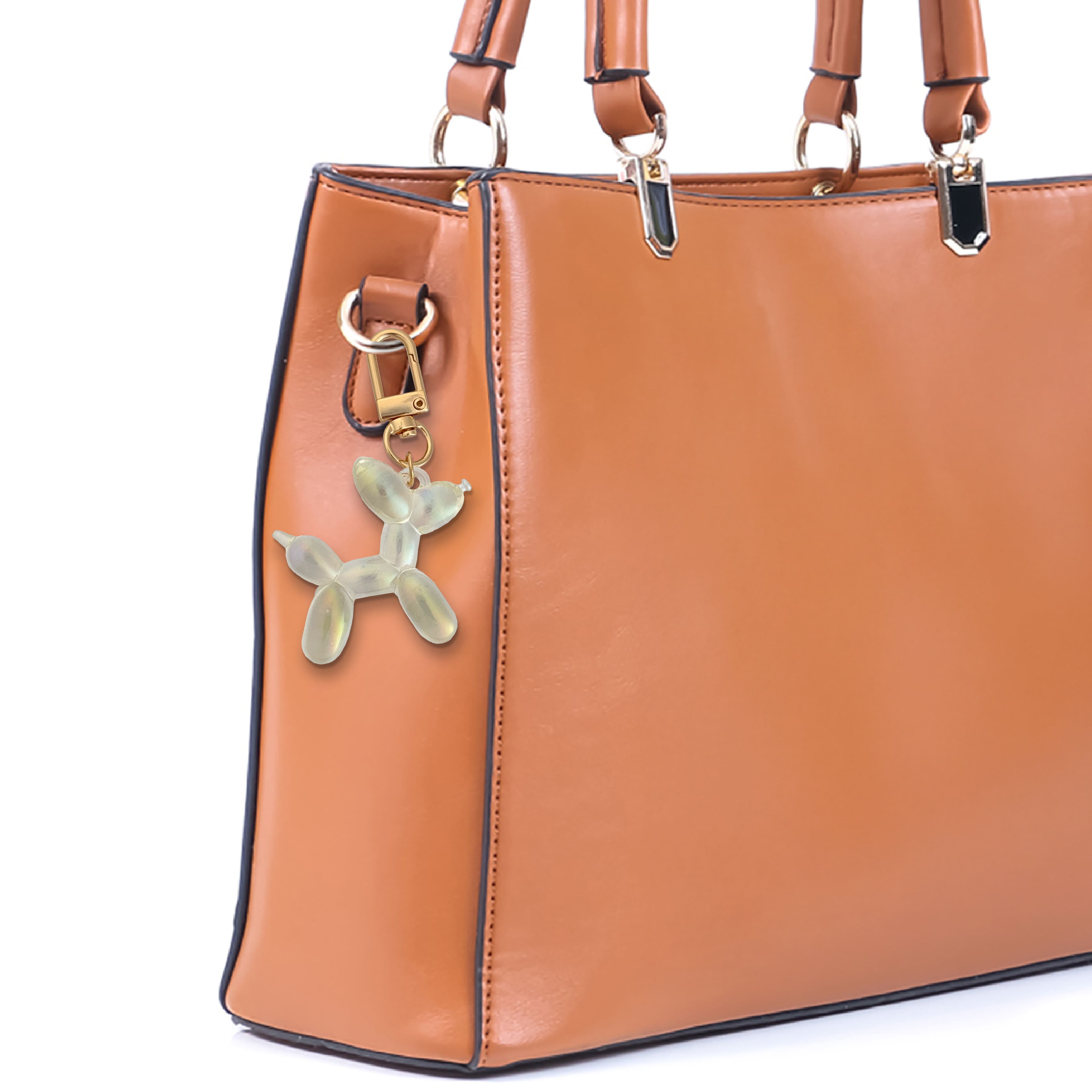 Blue Moon Studio&#x2122; Clear AB Balloon Dog Bag Charm