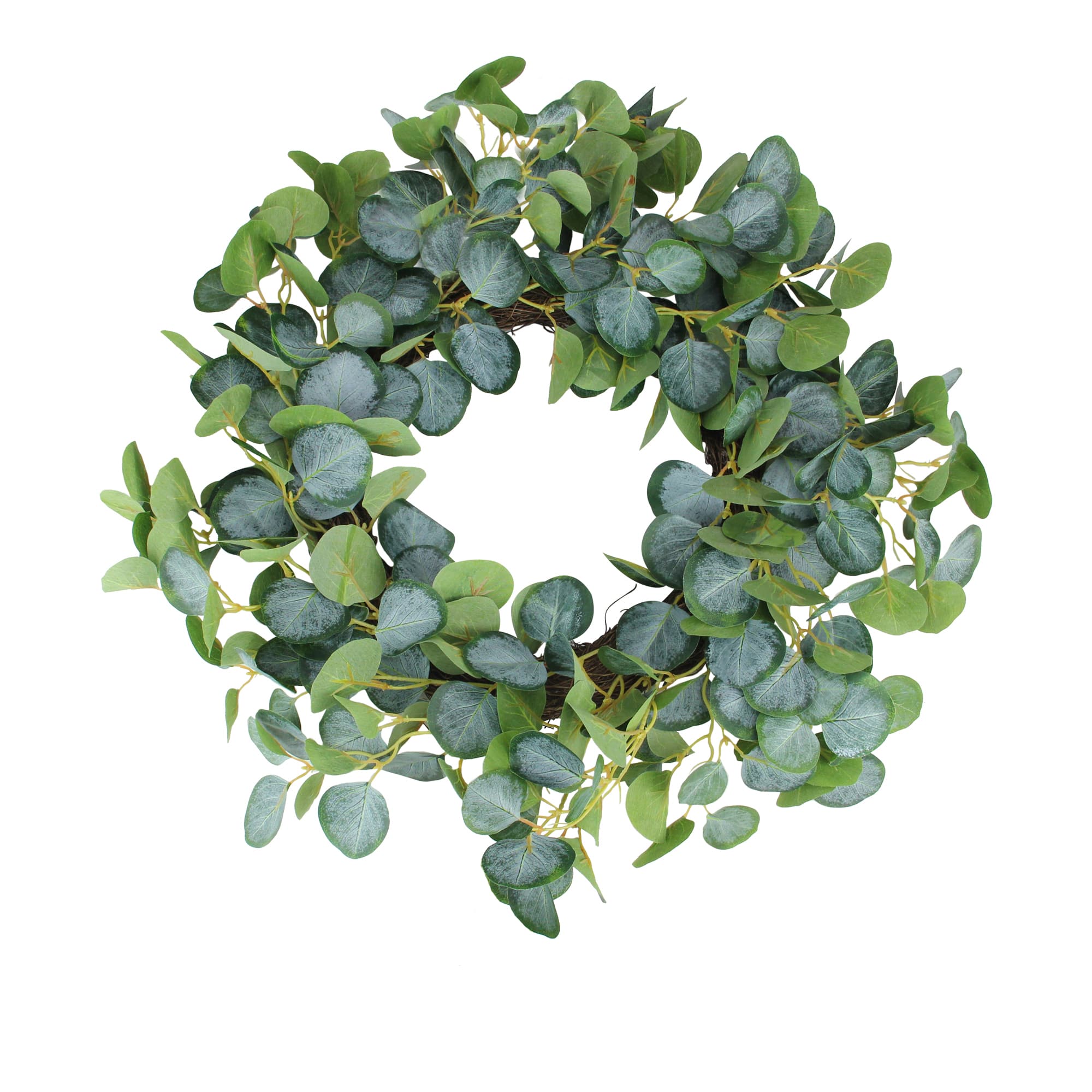 20&#x22; Eucalyptus Leaves Spring Wreath