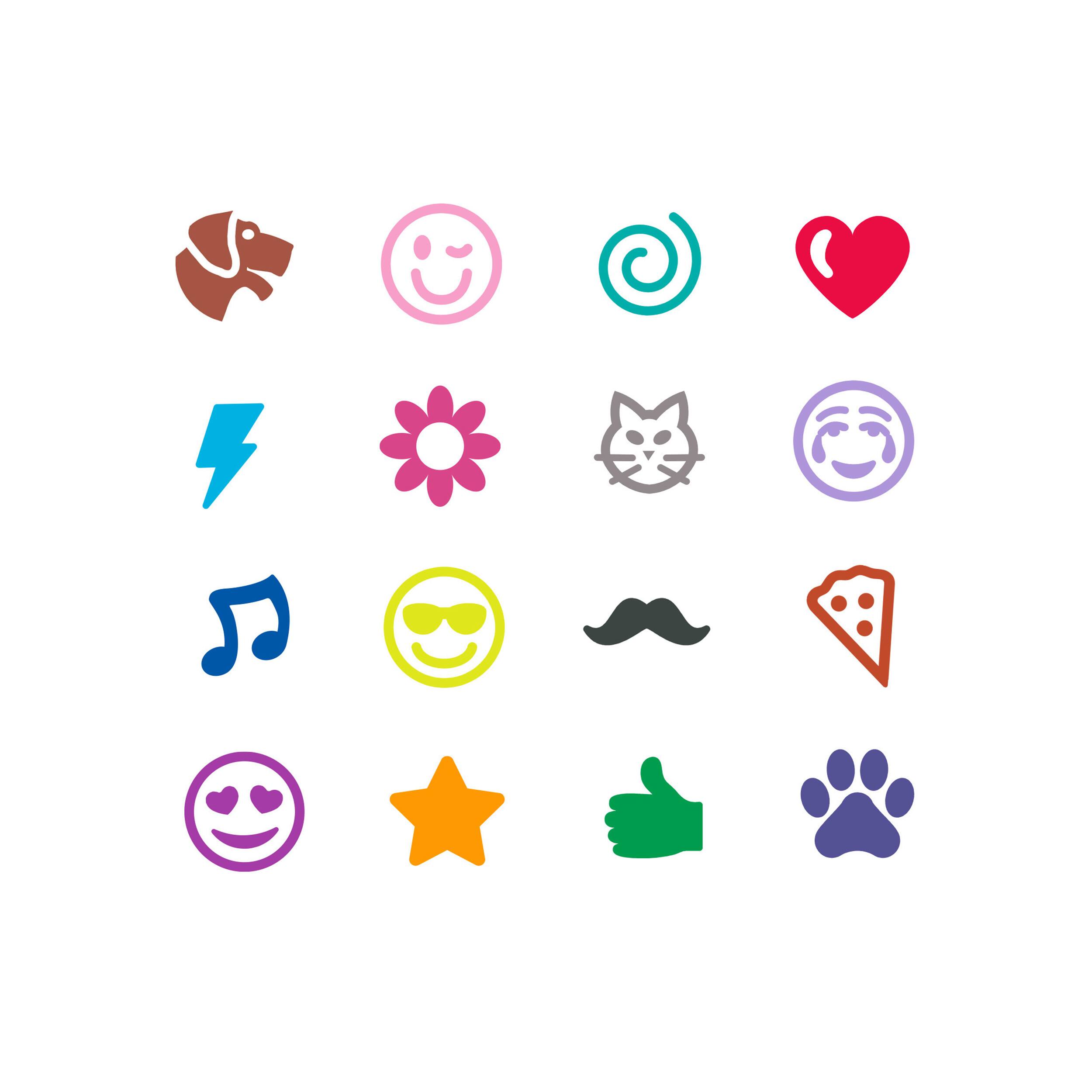 Marqueurs étampeurs lavables à thème d’émoji Pip-Squeaks de Crayola, 16 unités