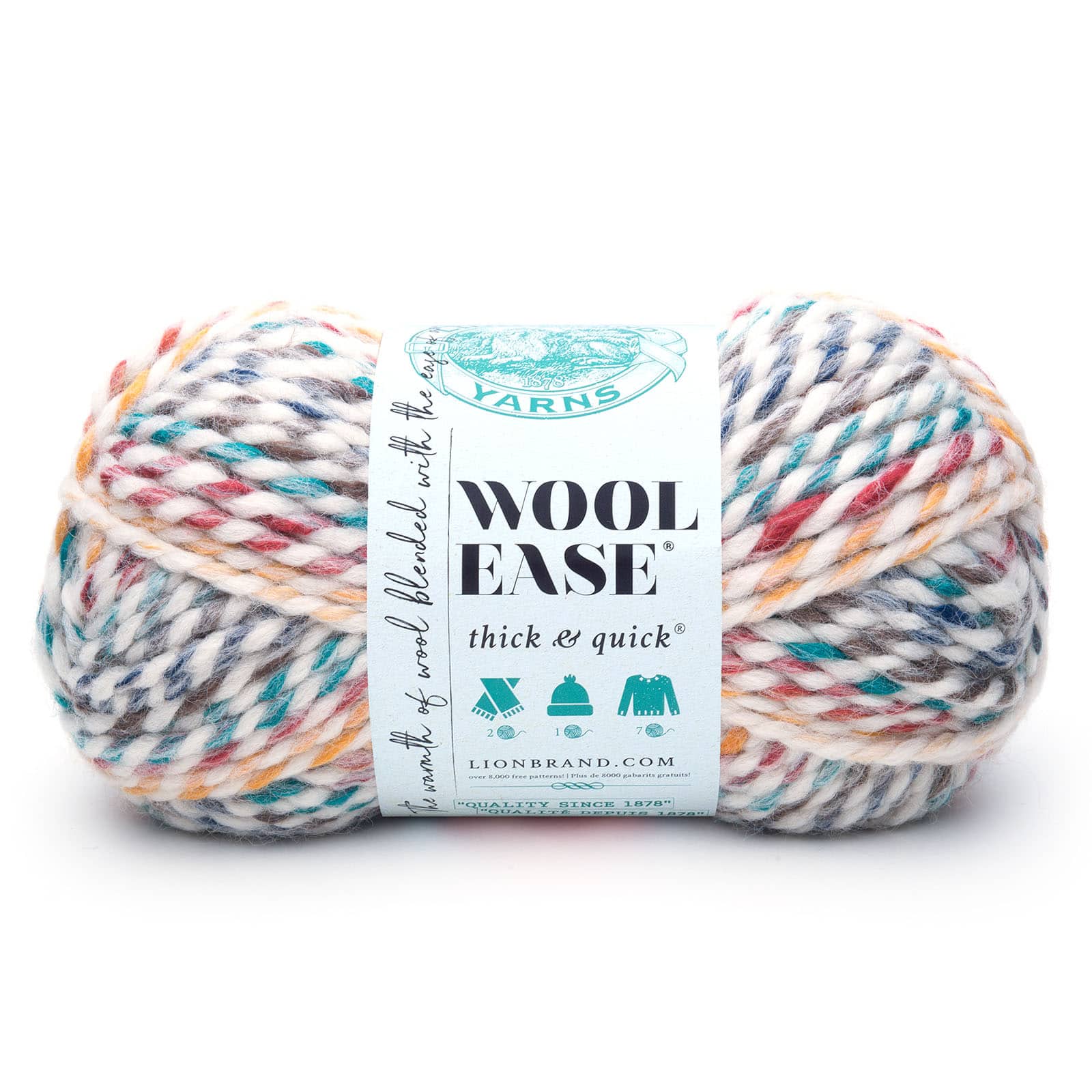 15 Pack: Lion Brand&#xAE; Wool-Ease&#xAE; Thick &#x26; Quick&#xAE; Yarn, Prints, Stripes &#x26; Metallics