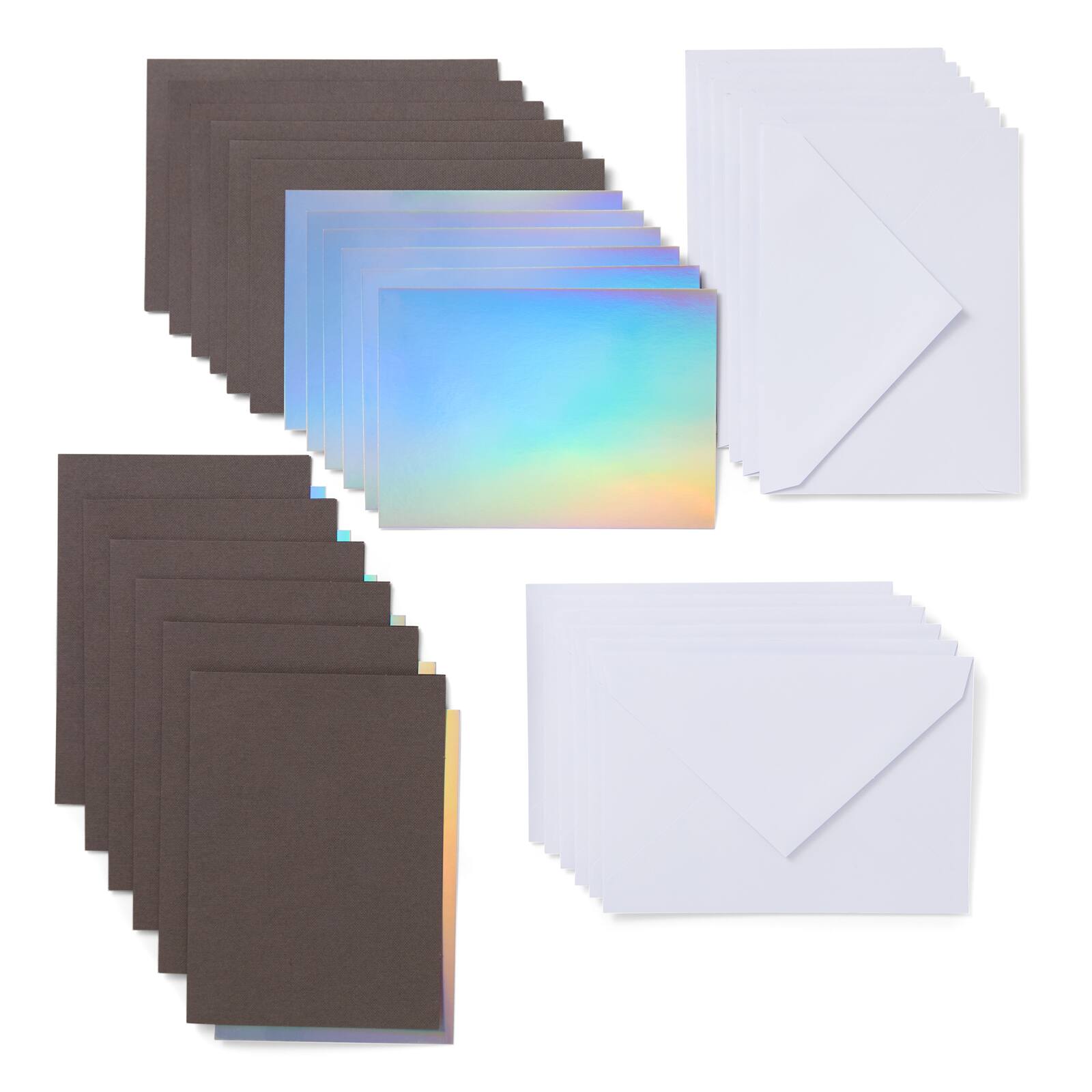 Cricut Joy&#x2122; Insert Cards Large, Gray &#x26; Silver Holographic