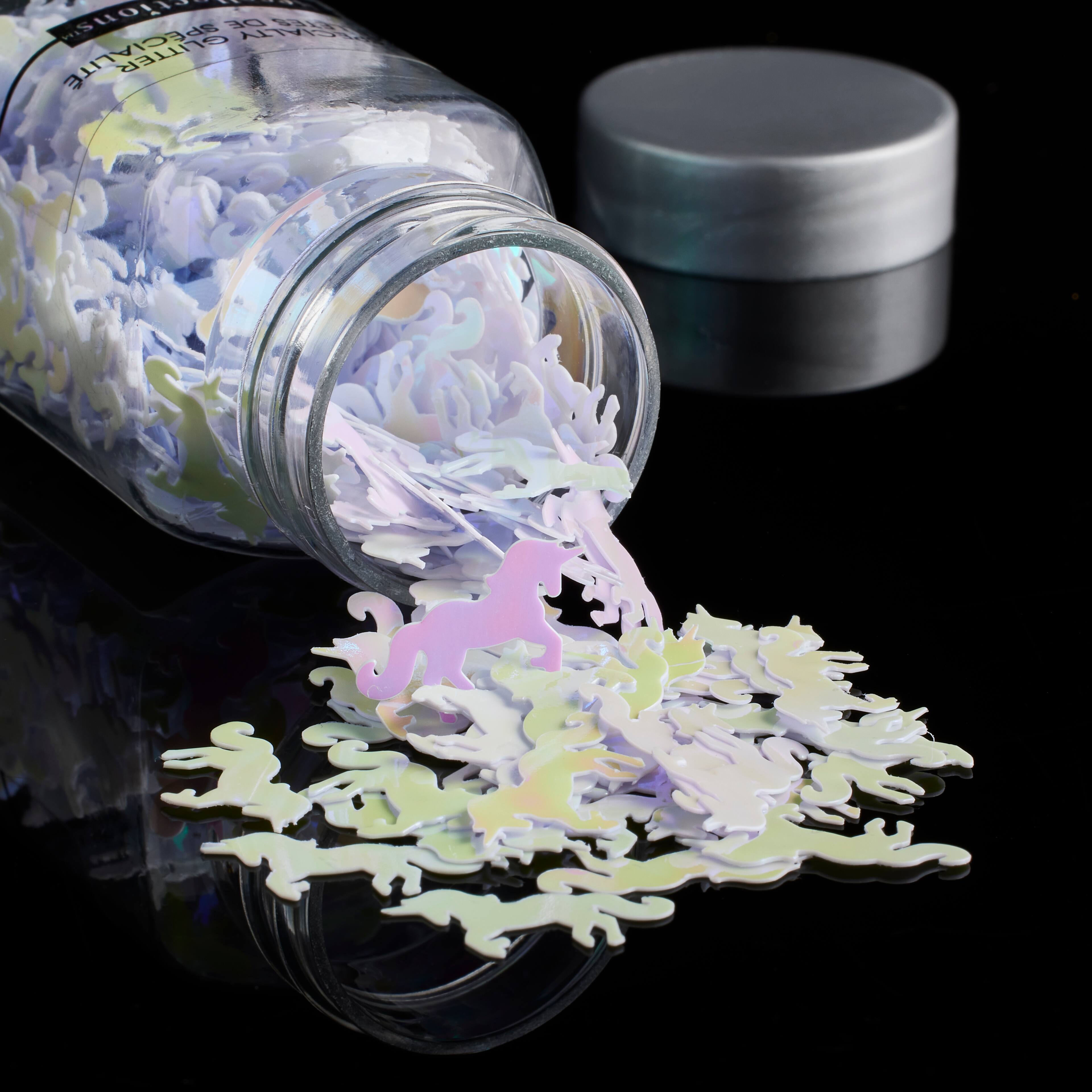 12 Pack: Unicorn Shaped Glitter by Recollections™