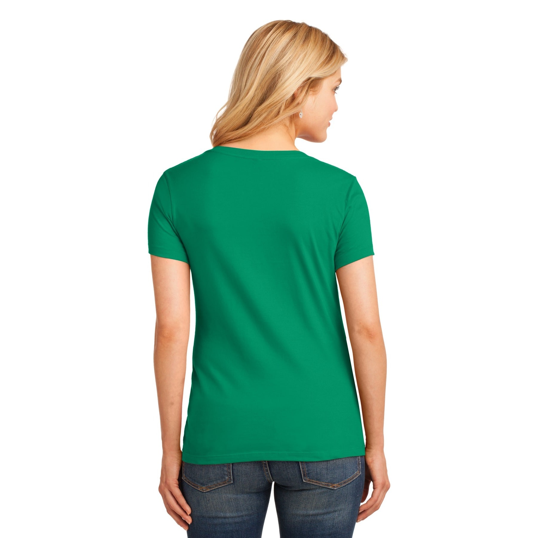 Port &#x26; Company&#xAE; Brights Core Cotton V-Neck Ladies T-Shirt