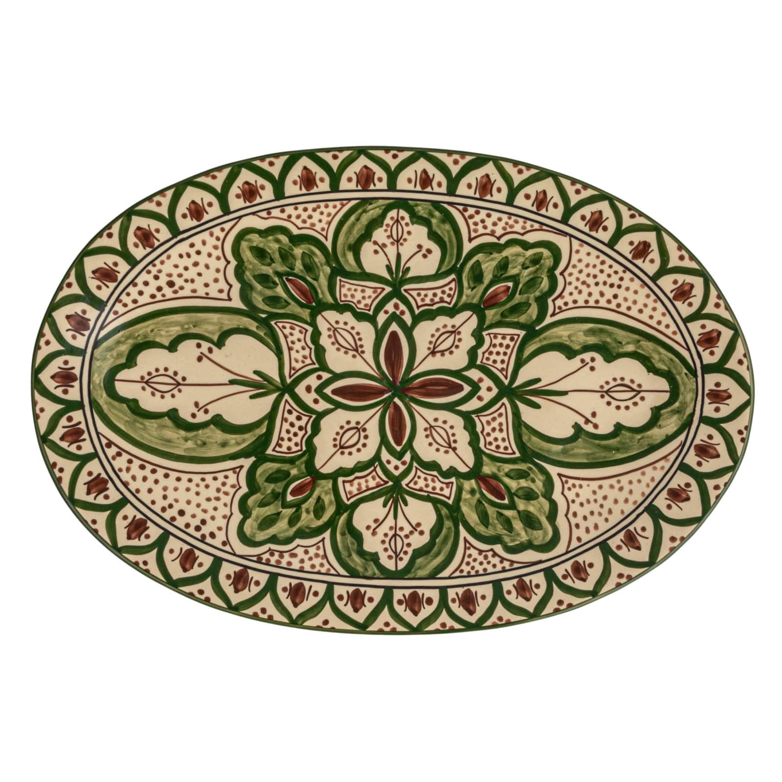 Hello Honey® 16.5" Garden Tapestry Stoneware Platter