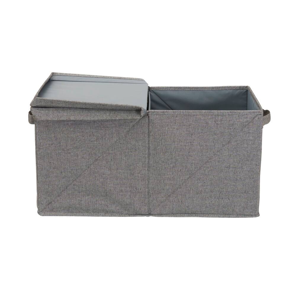 Household Essentials Fabric Storage Bin with Lid (Jumbo)