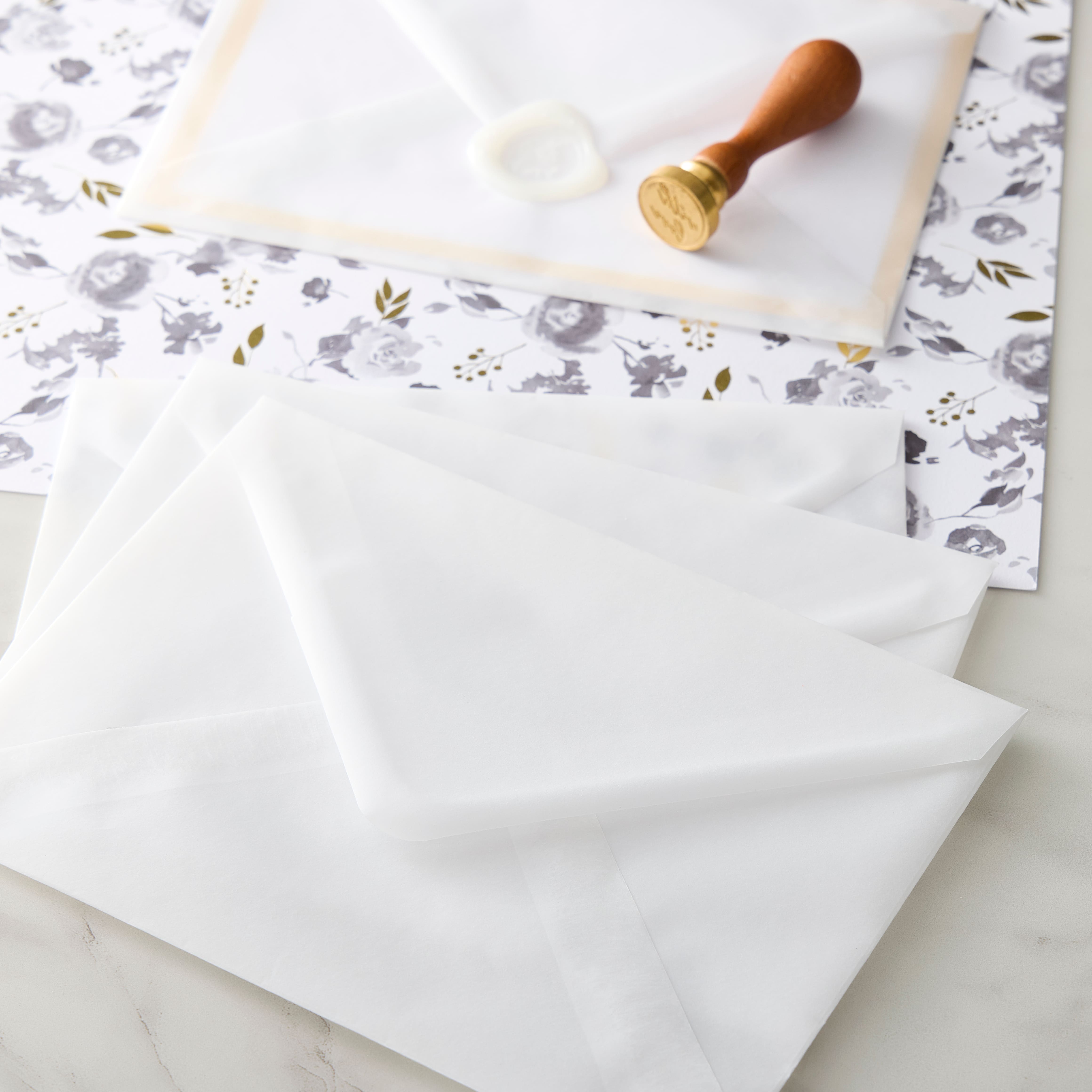 12 Packs: 10 ct. (120 total) White Vellum Envelopes by Recollections™