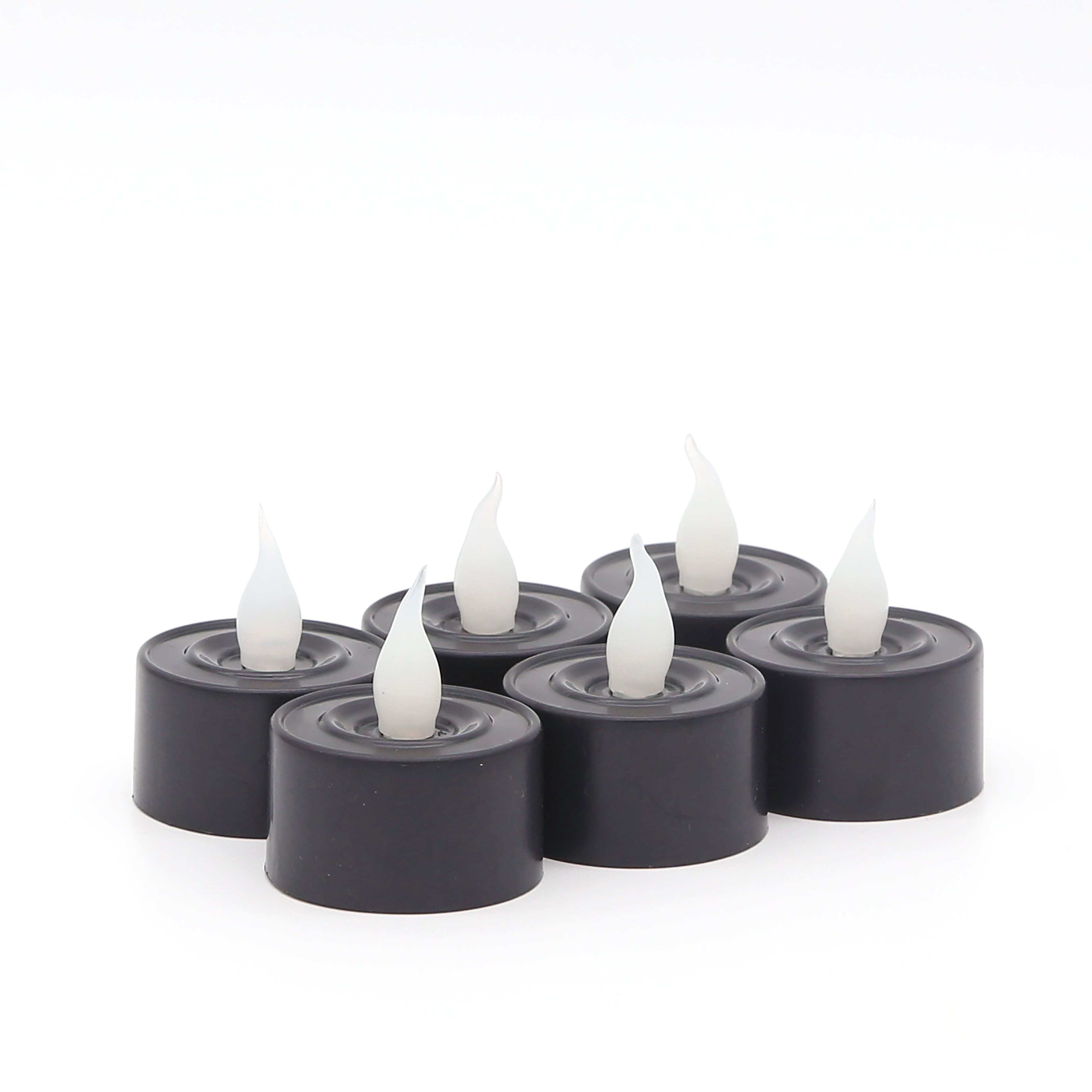 Black &#x26; Color Changing Halloween LED Tealight Candles, 6ct. by Ashland&#xAE;