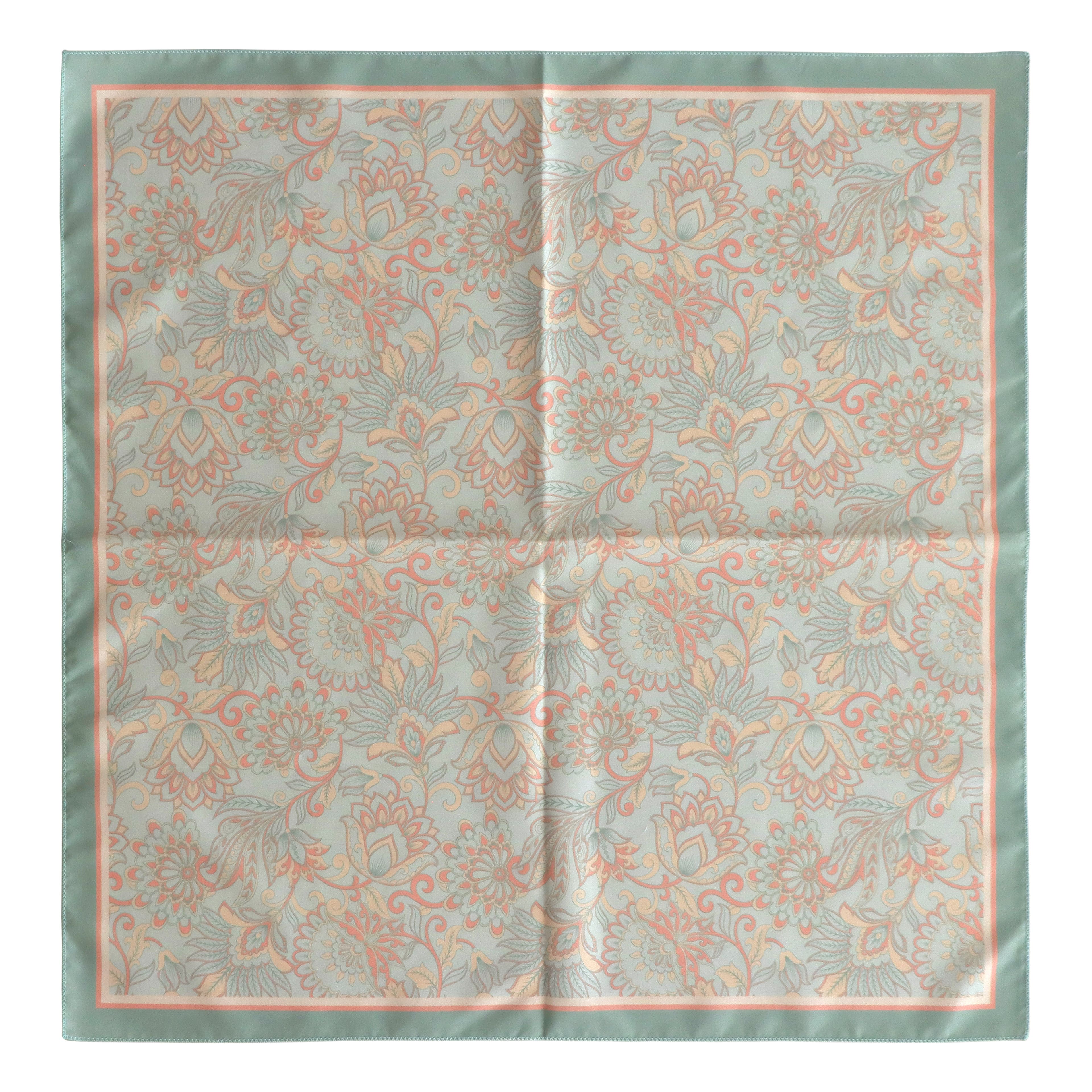 22" Salmon & Sage Paisley Cotton Bandana by Make Market®