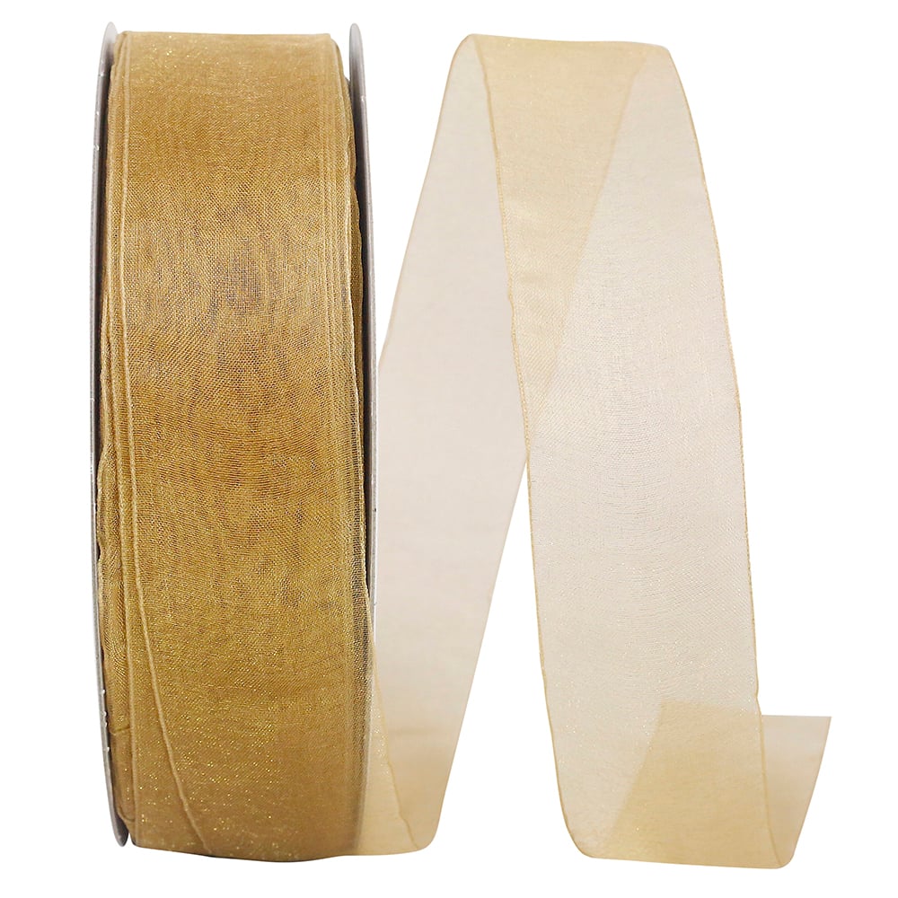 JAM Paper 1.5" x 100yd. Sheer Chiffon Mono Ribbon