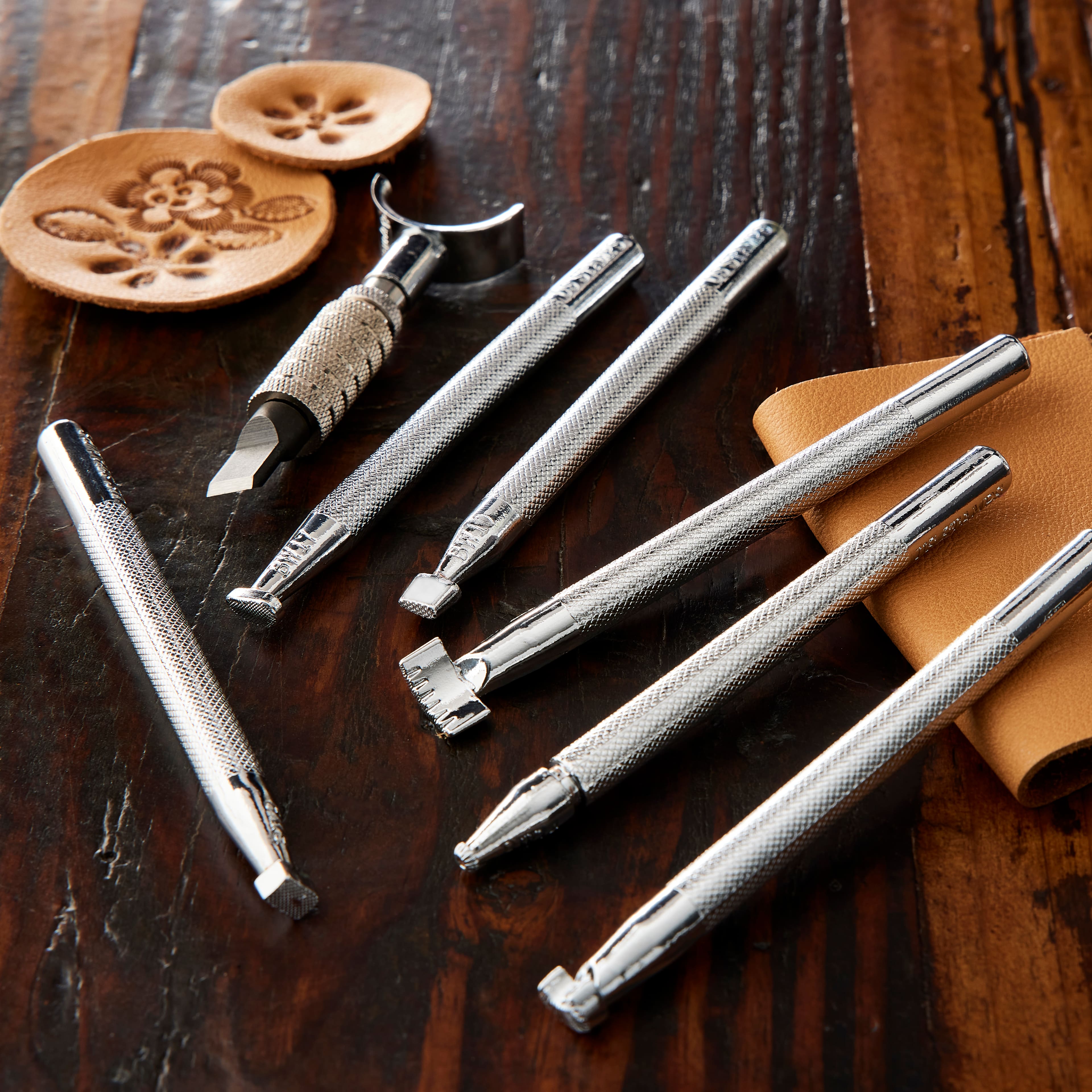 6 Pack: Basic Leather Tooling Set by Make Market®