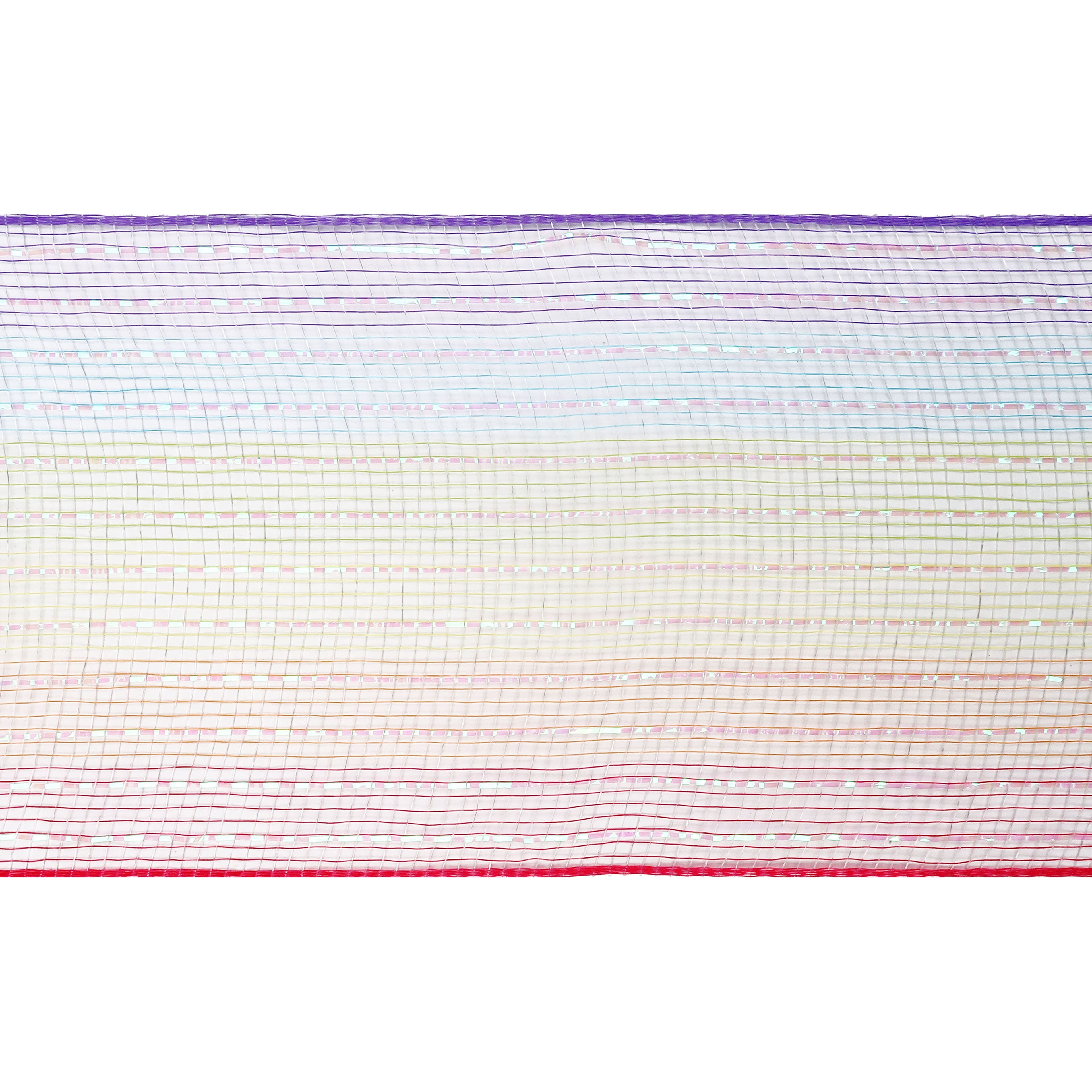 5.5" x 15yd. Rainbow Mesh Ribbon by Celebrate It®