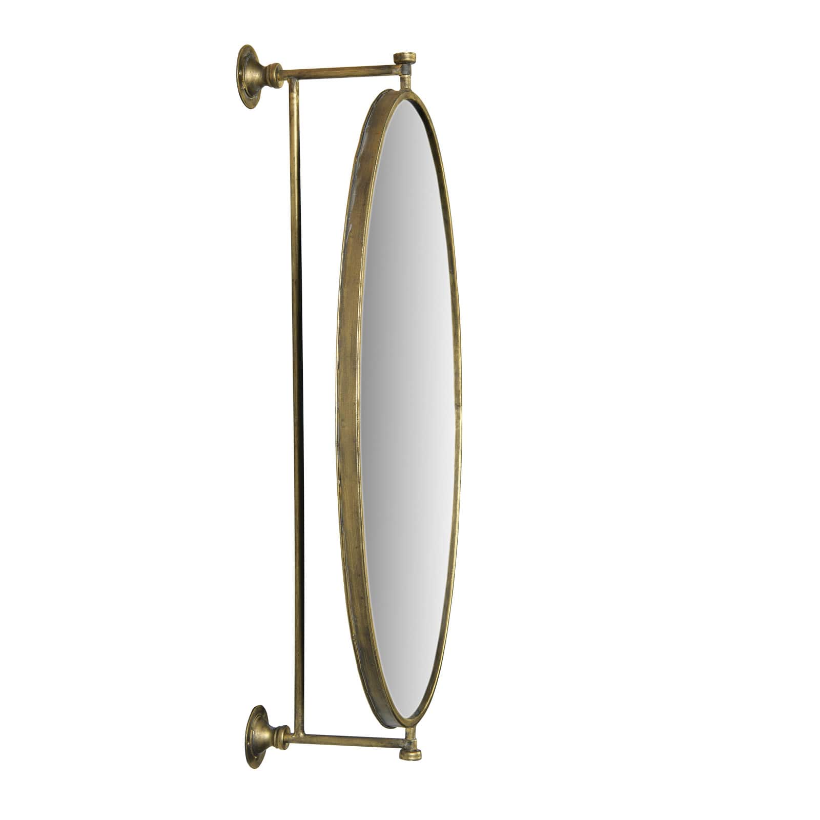 Hello Honey® 27" Gold Pivoting Oval Wall Mirror