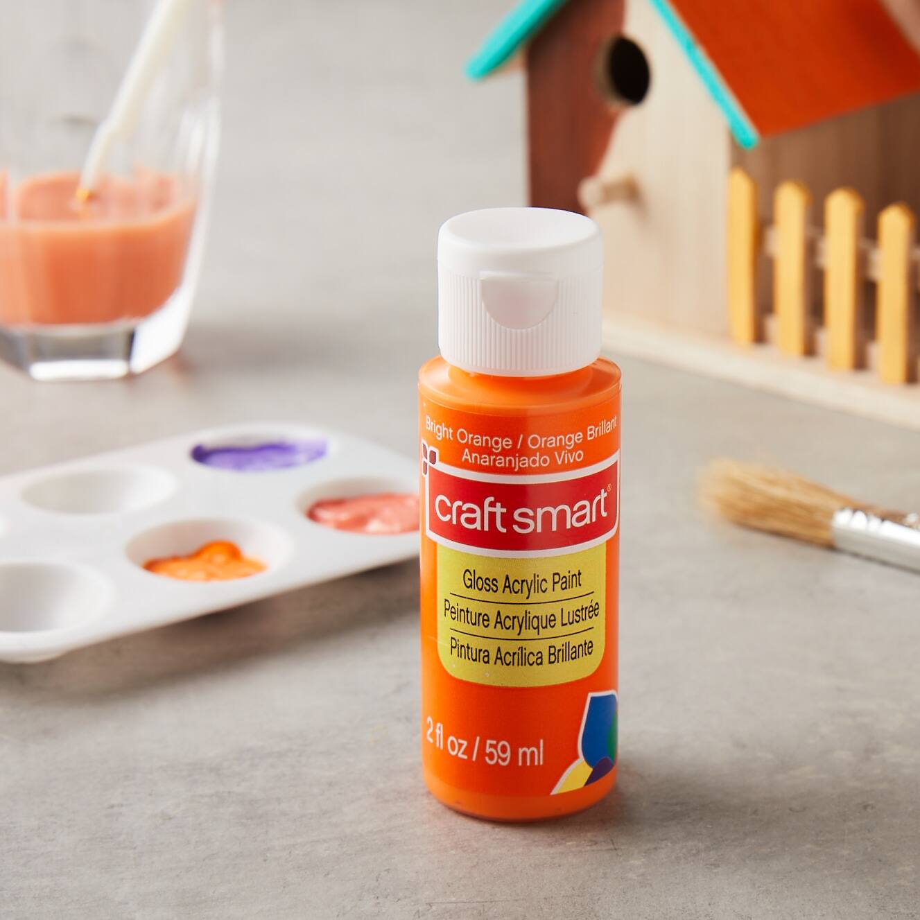 12 Pack: Gloss Acrylic Paint by Craft Smart®, 2oz.