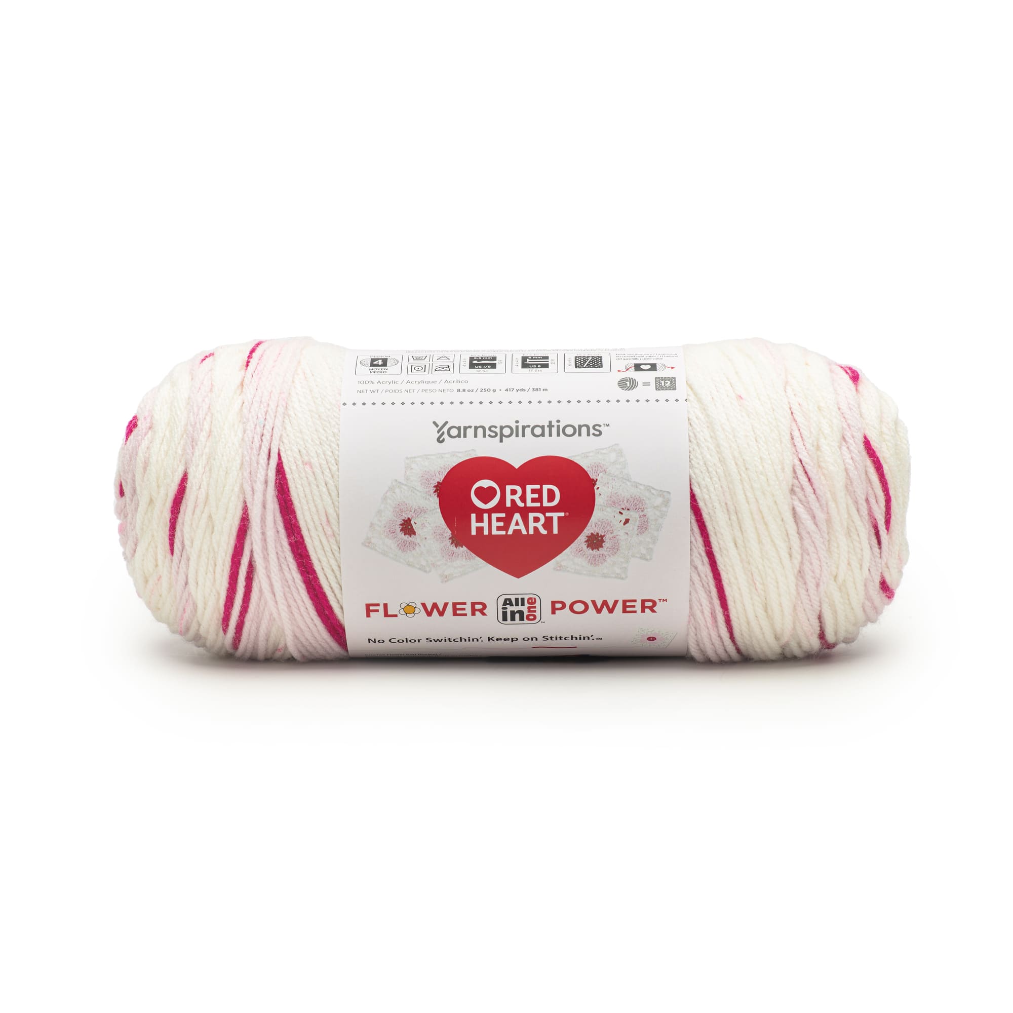 3 Pack Red Heart&#xAE; All In One Flower Power&#x2122; Yarn