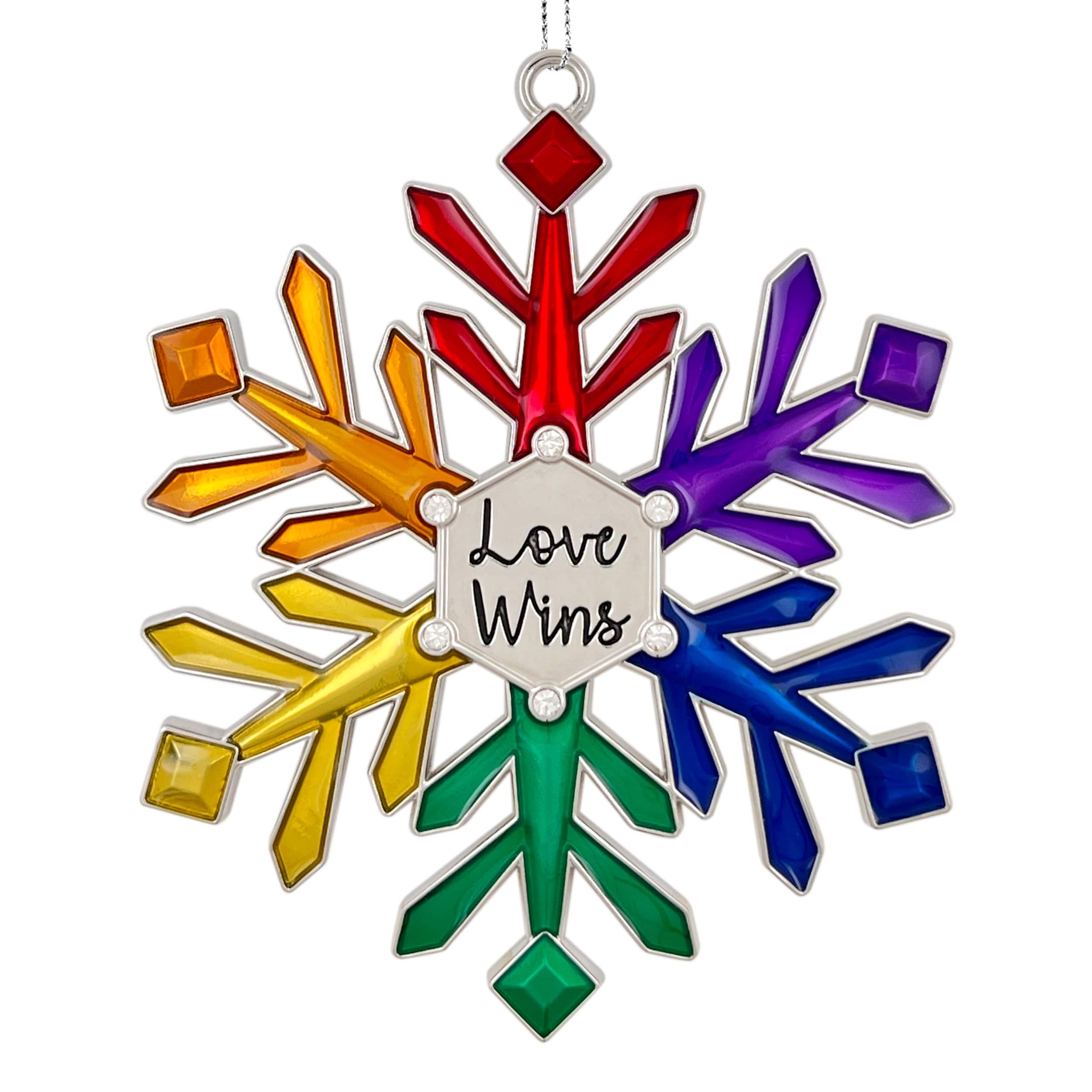 Assorted Enameled Metal Rainbow Pride Ornament, 1pc. by Ashland&#xAE;