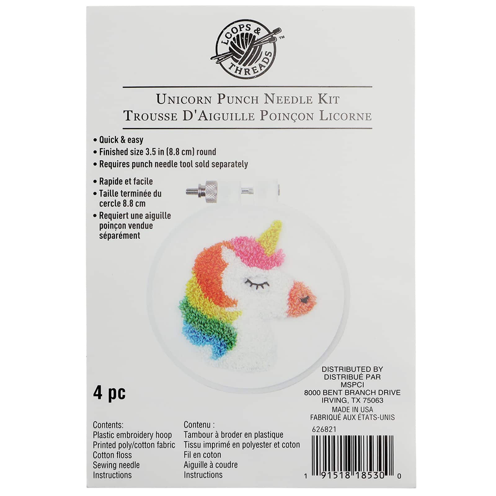 Unicorn Punch Needle Kit by Loops &#x26; Threads&#x2122;