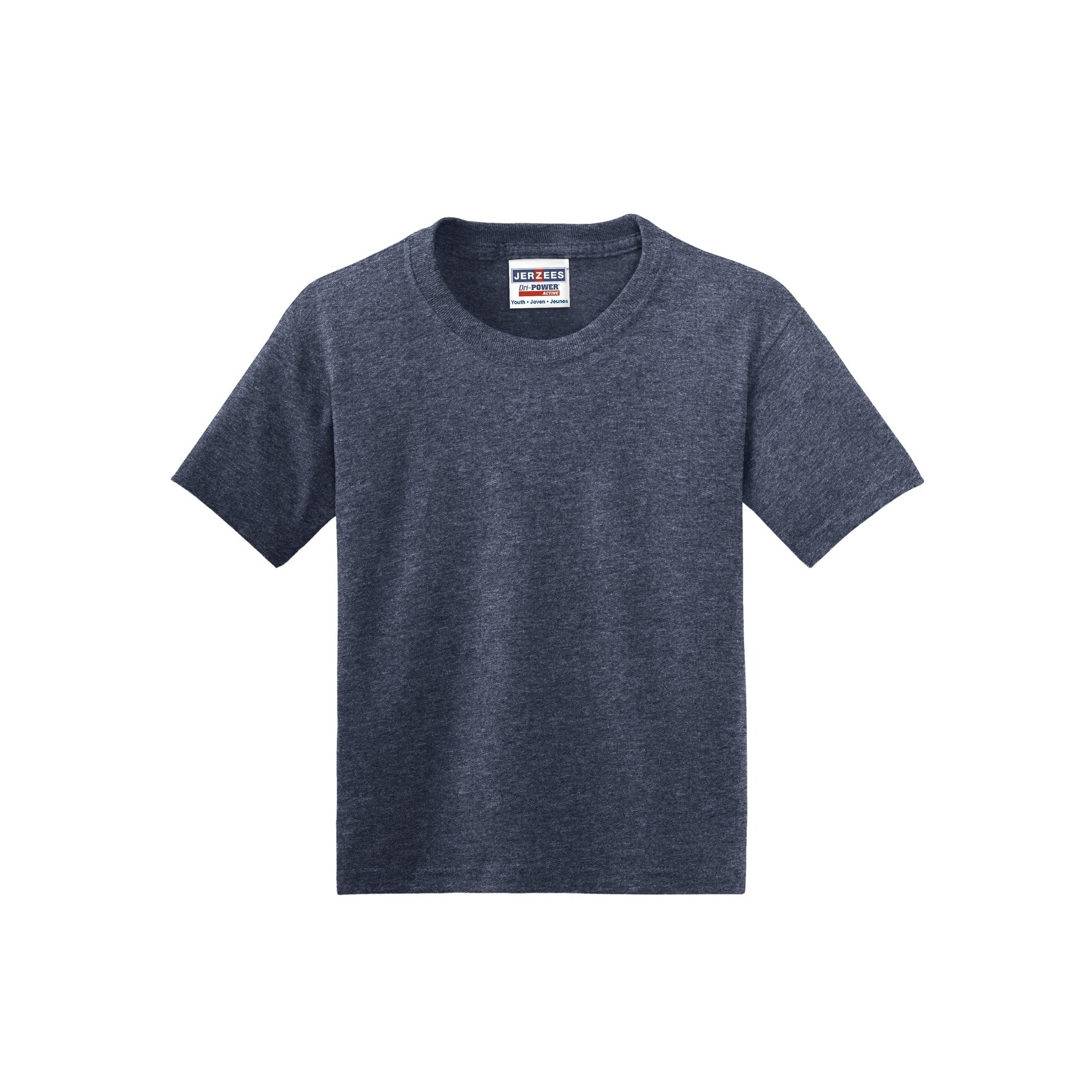 JERZEES® Dri-Power® Heathered Youth 50/50 Cotton/Poly T-Shirt