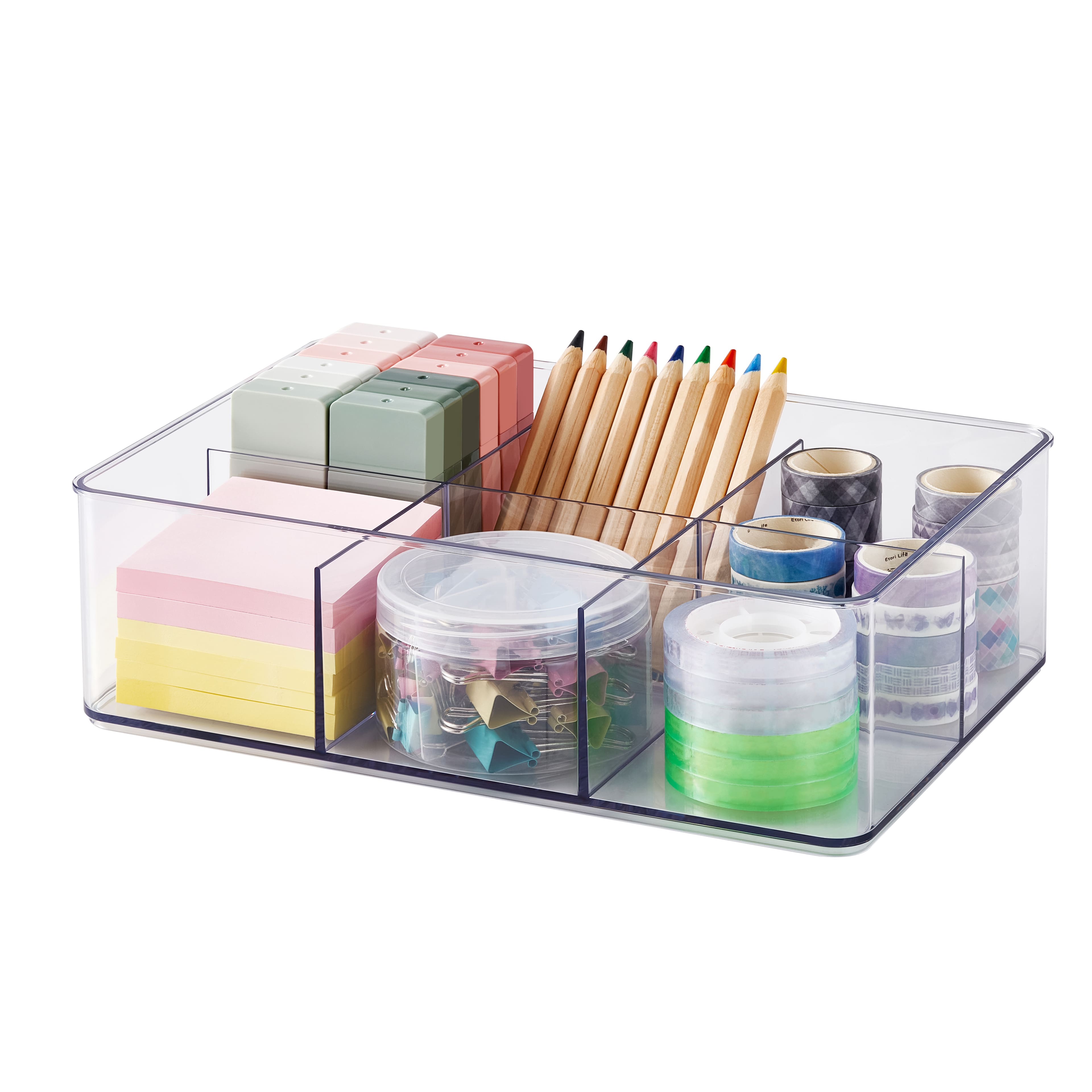 12 Pack: 6-Slot Storage Organizer Bin by Simply Tidy™
