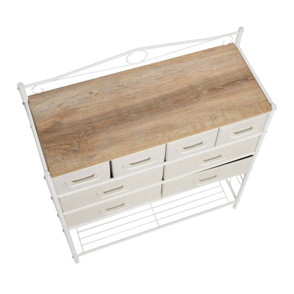 Household Essentials Victoria 8-Drawer Dresser with Shelf