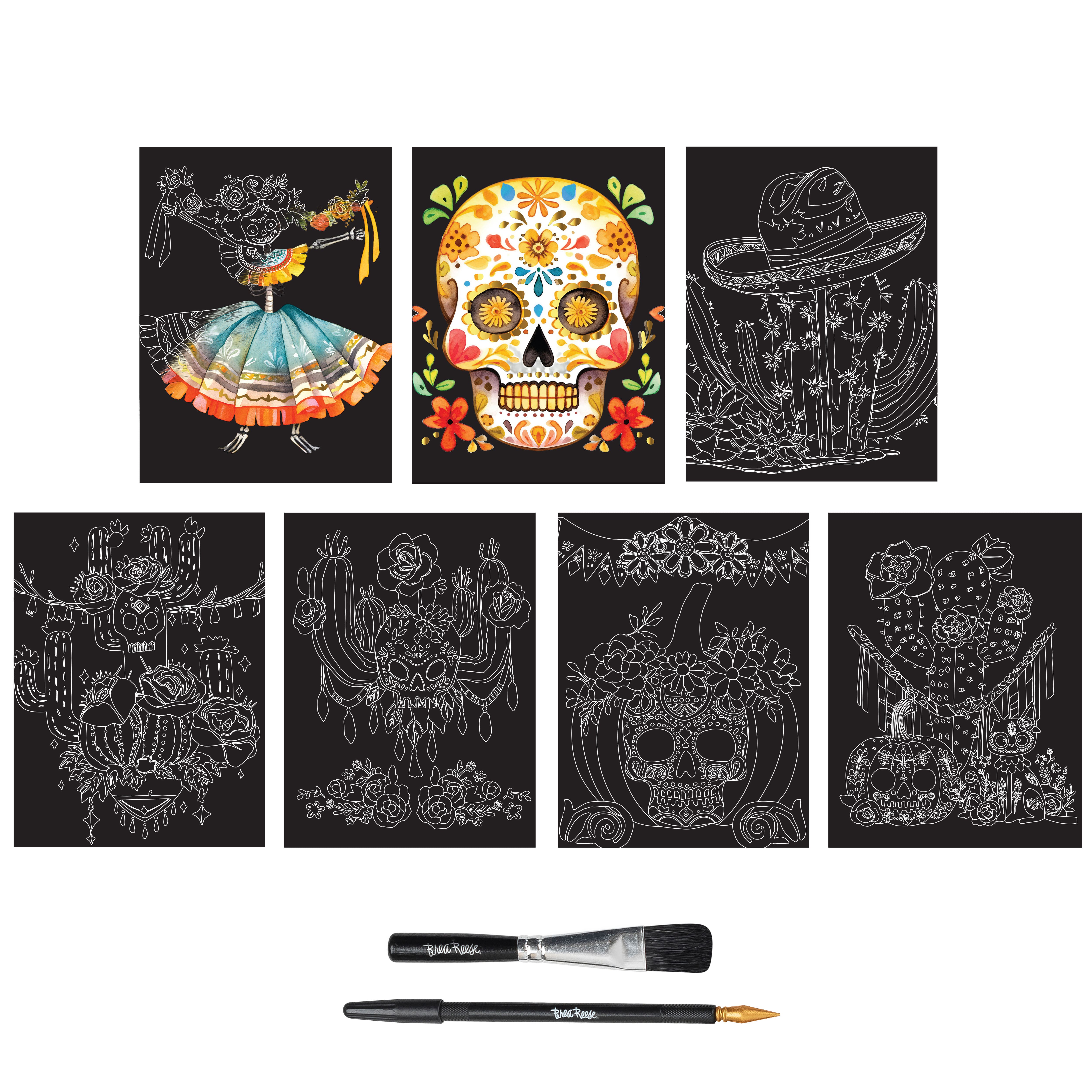 Brea Reese™ 6" x 8" Creepy Cacti Scratch Art Paper Pad