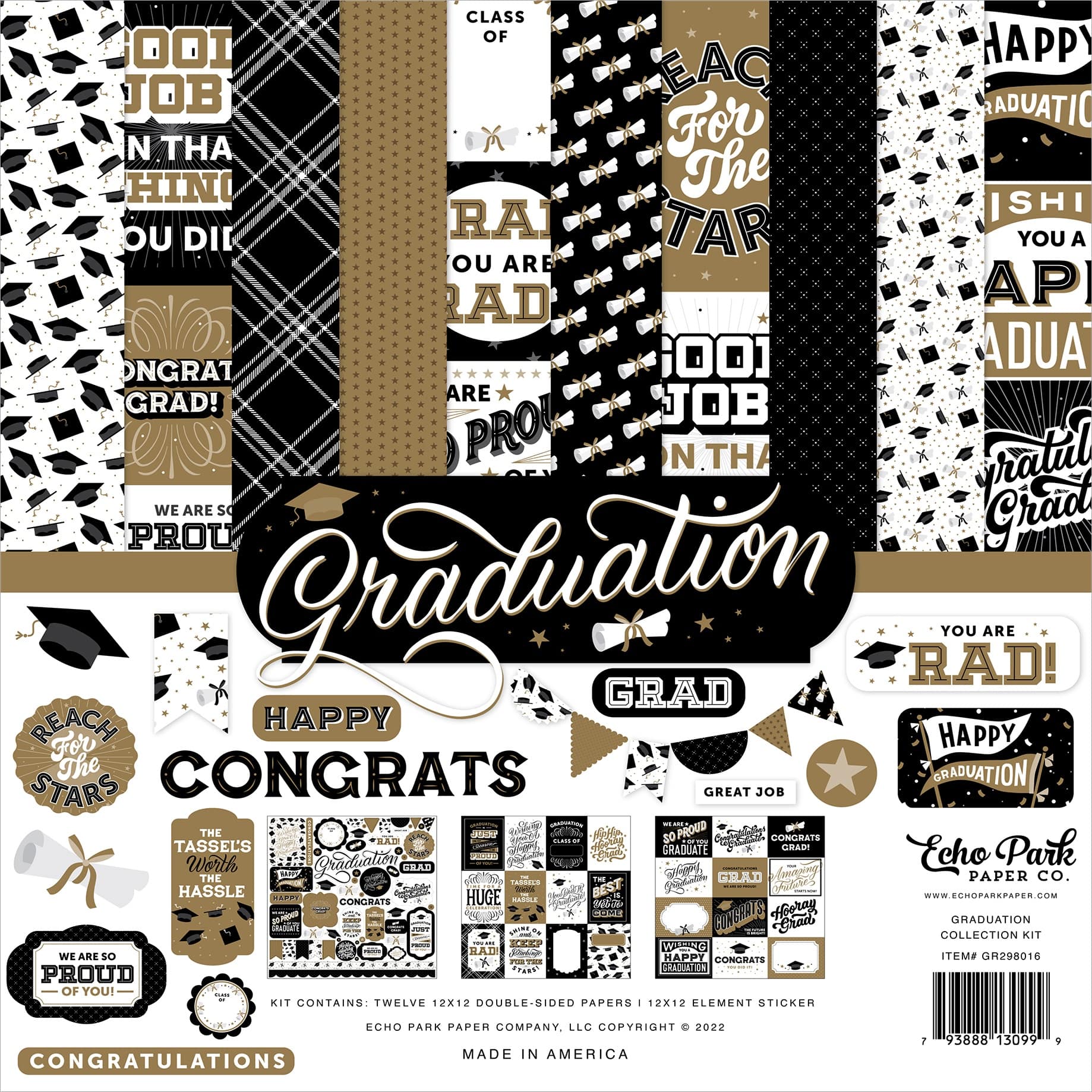Echo Park Graduation Collection Kit, 12&#x22; x 12&#x22;