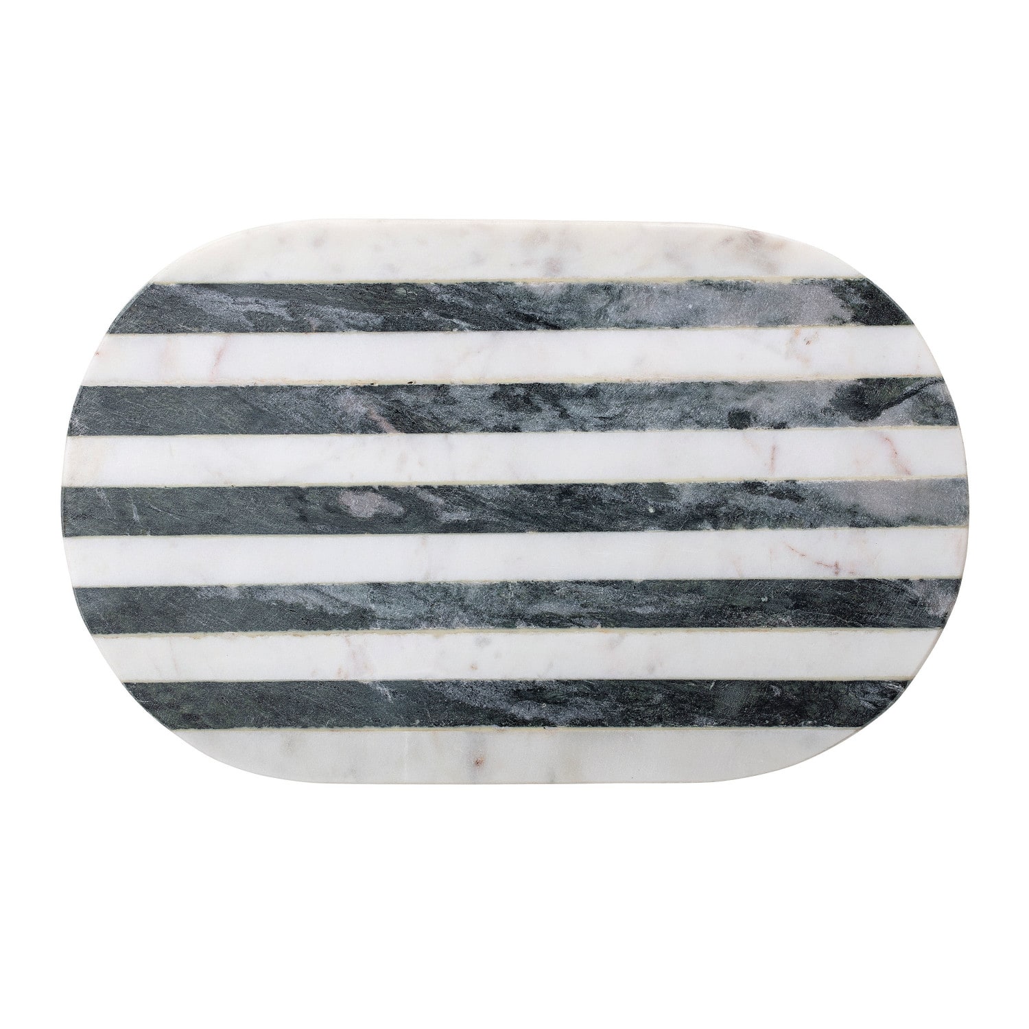 Black &#x26; White Striped Marble Cutting Board