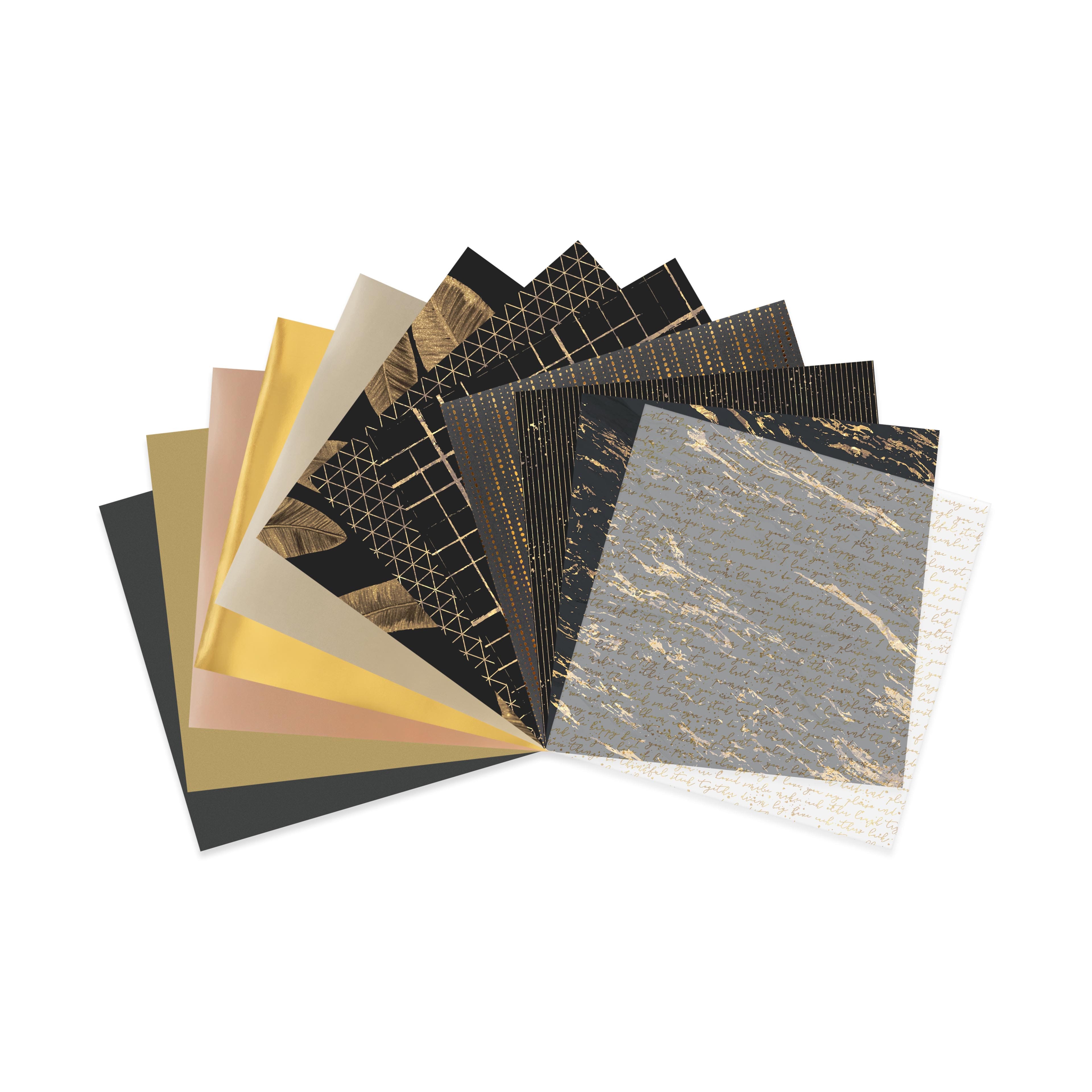 12&#x22; x 12&#x22; Foiled Fundamentals Paper Pad by Recollections&#x2122;, 24 Sheets