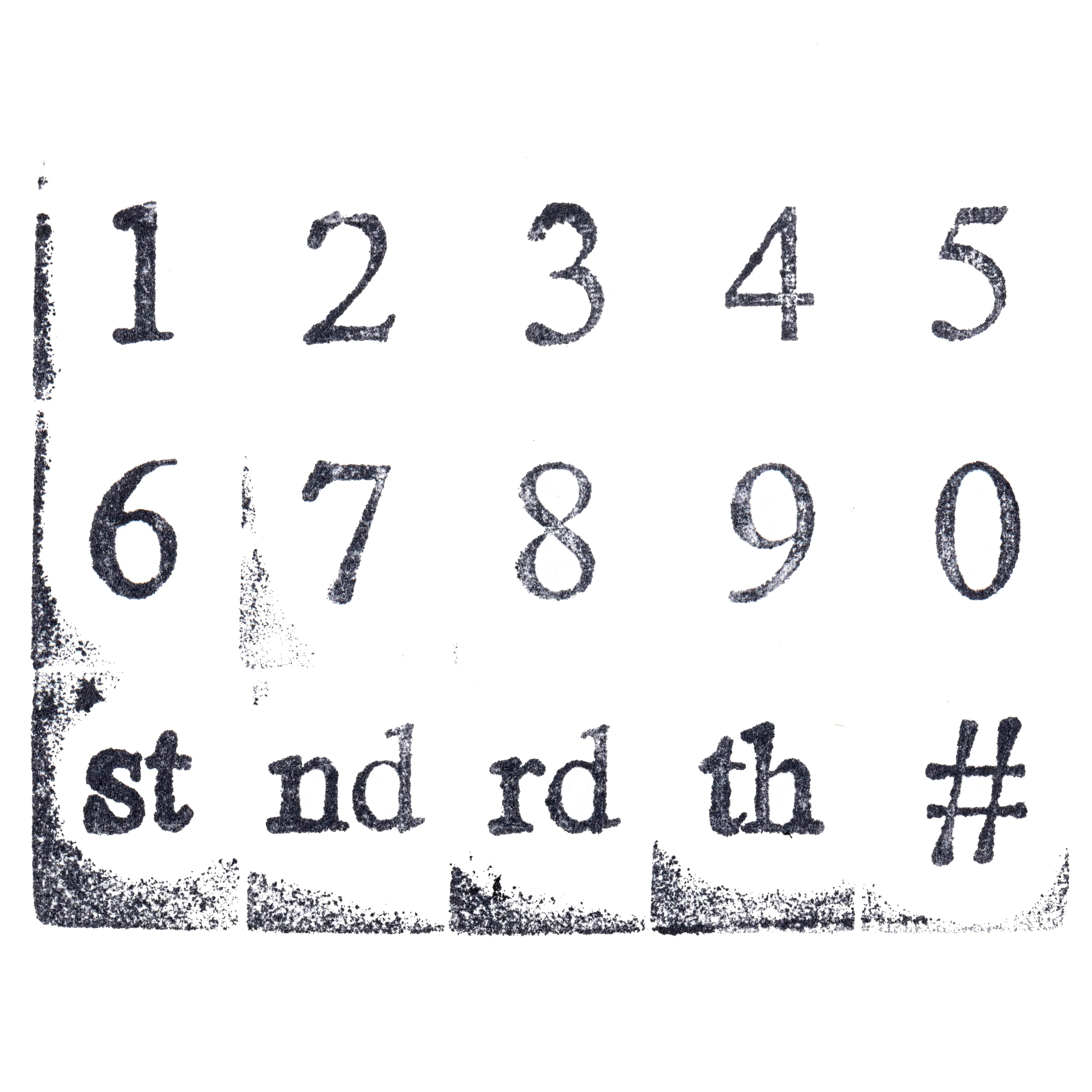 Numbers Wood Stamp Set by Recollections™