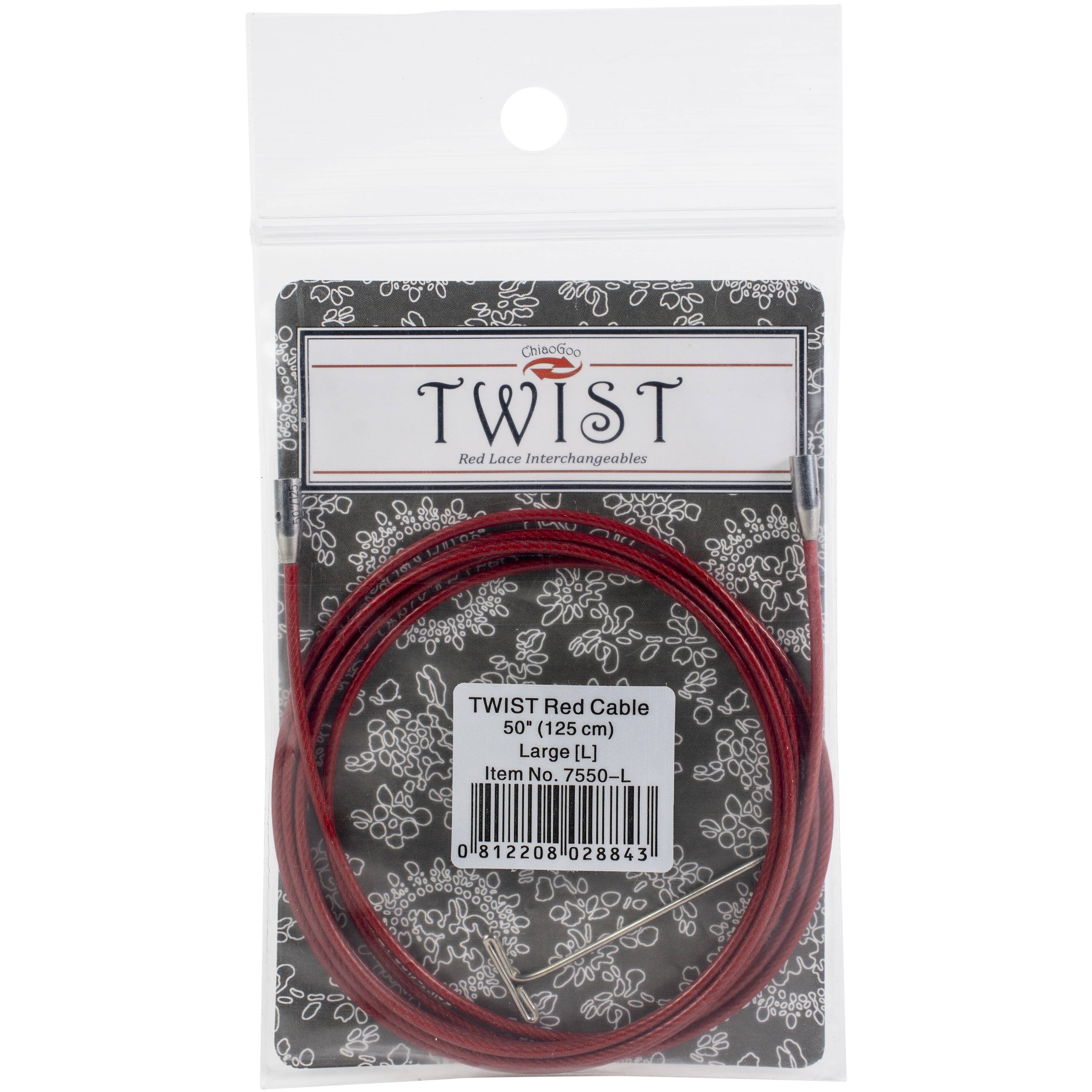 ChiaoGoo TWIST™ 50" Red Lace Interchangeable Cables