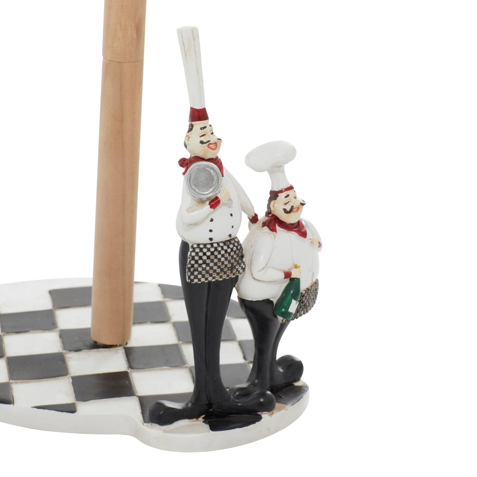 13&#x22; Chef Figurine Paper Towel Holder