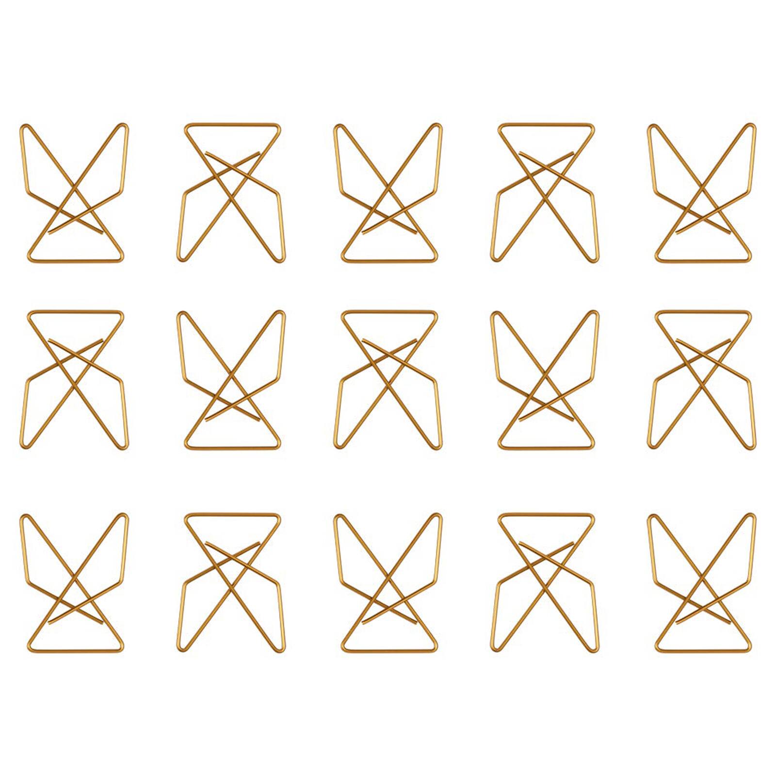 JAM Paper 1.5&#x22; Butterfly Clip Paper Clips, 15ct.