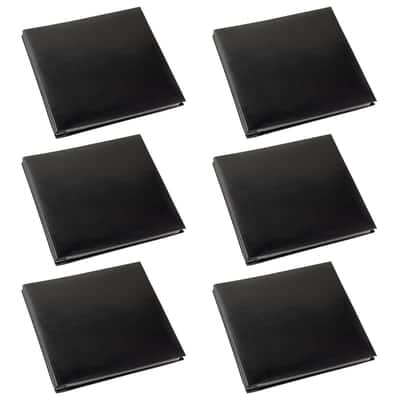レア！Made in U.S.A. catalog & Scrapbook Buy in Bulk - 6 Pack: Black Mega Faux Leather Scrapbook, 12