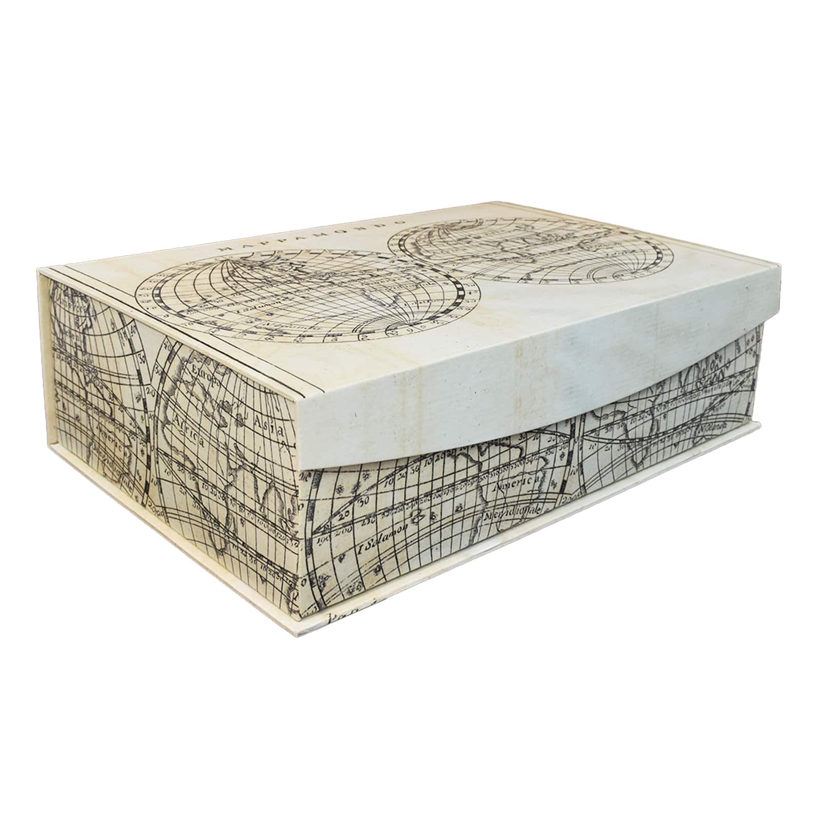 Medium Map Flip Top Decorative Box by Ashland&#xAE;