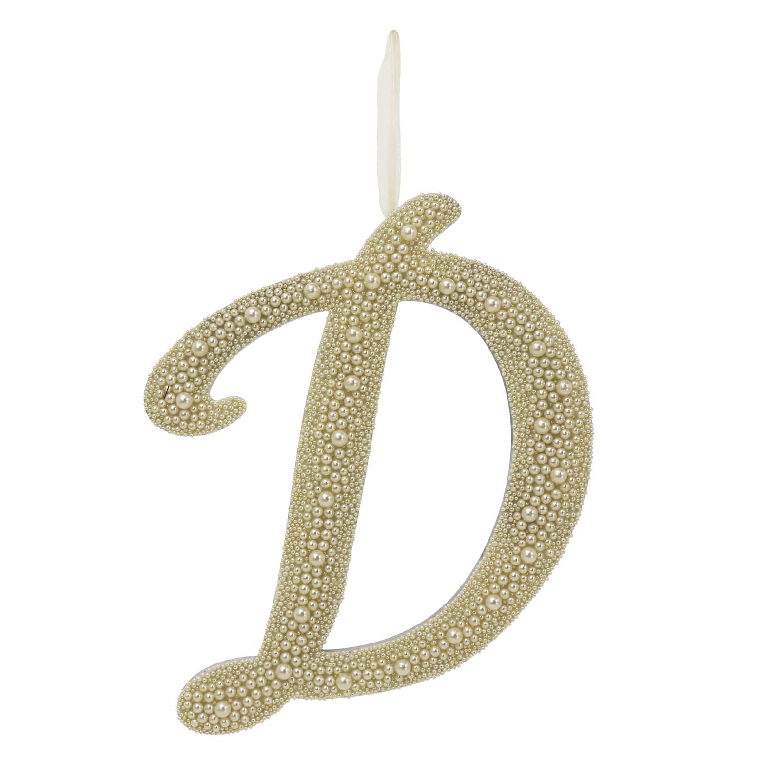 13.75&#x22; Gold Pearl Script Letter Wall D&#xE9;cor by Ashland&#xAE;