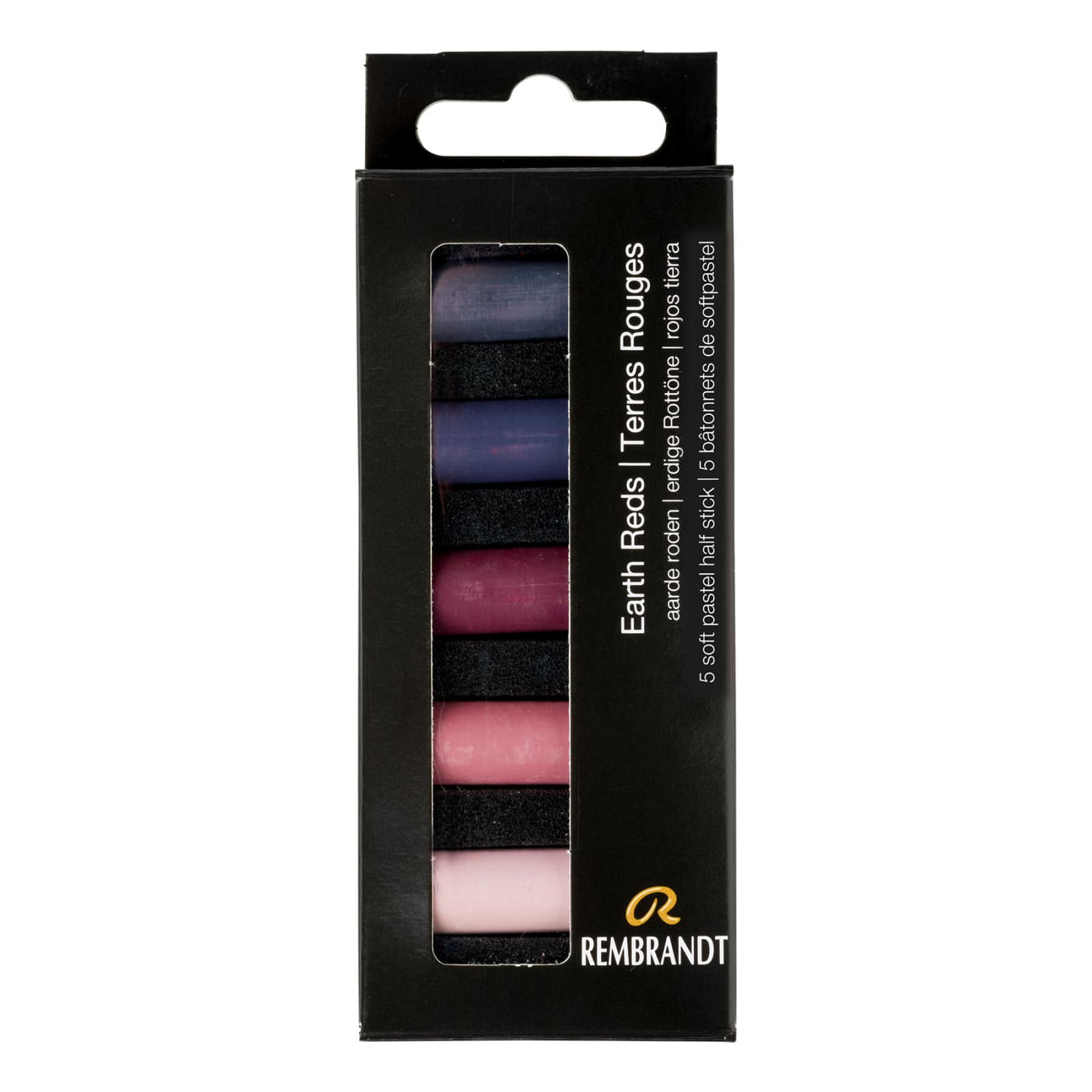 Rembrandt 5 Color Earth Reds Half Stick Soft Pastel Set