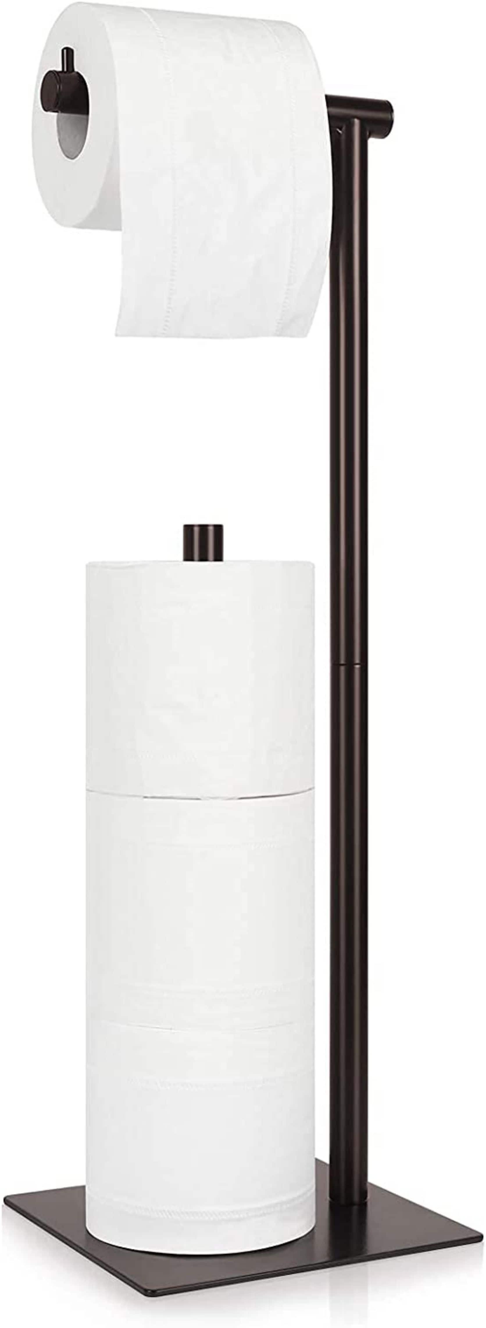 NEX™ 21" Brown Freestanding Industrial Toilet Paper Holder