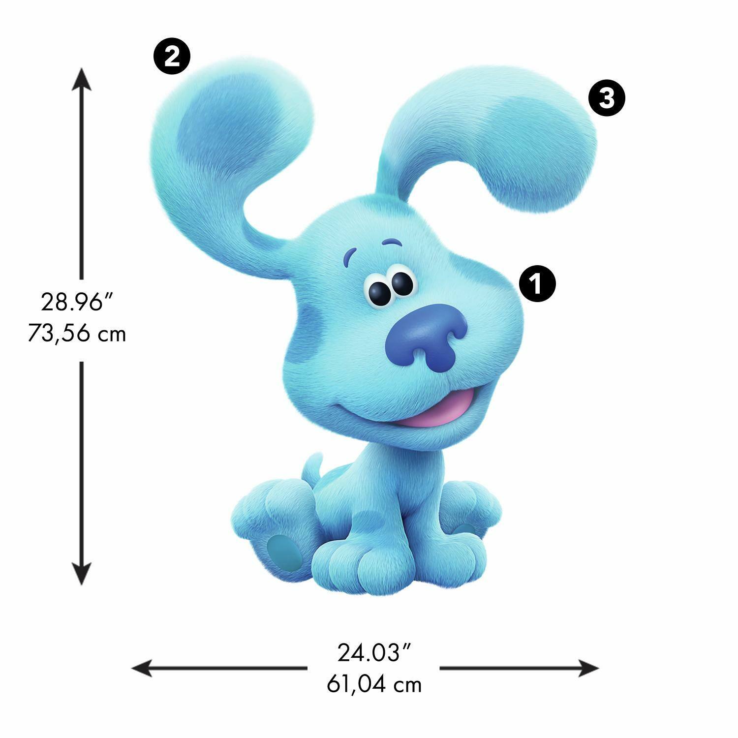 RoomMates Blue's Clues Peel & Stick Giant Wall Decals