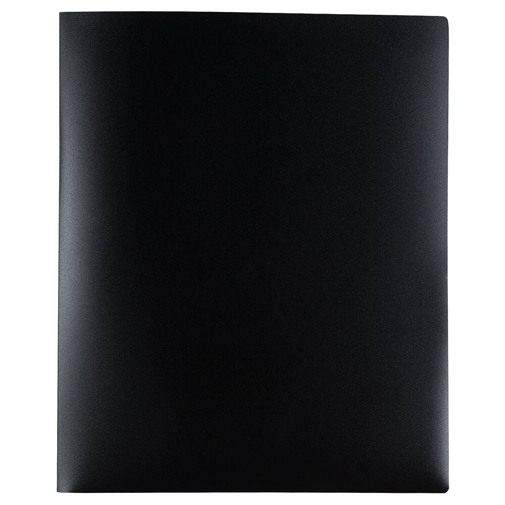 JAM Paper Heavy Duty Plastic 6-Pocket Folder, 2ct.