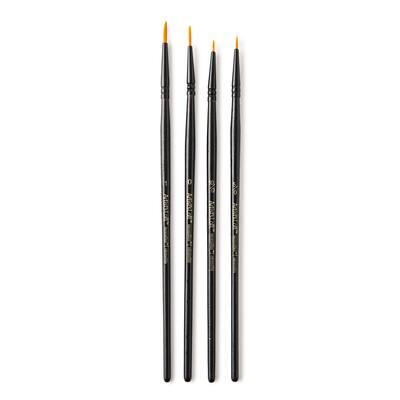 4 Piece Golden Synthetic Round Acrylic Brushes By Artist's Loft®  Necessities™